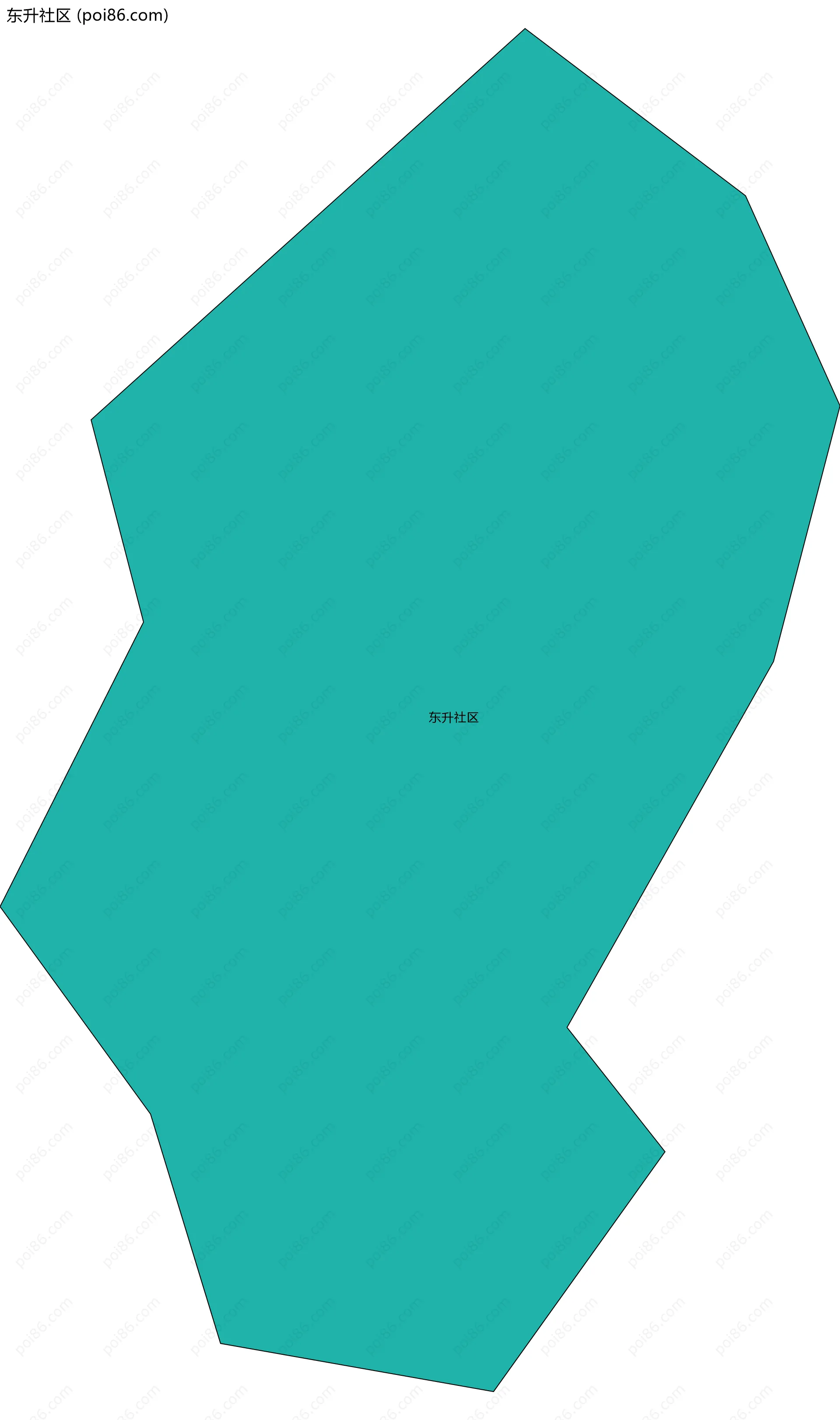 东升社区边界地图