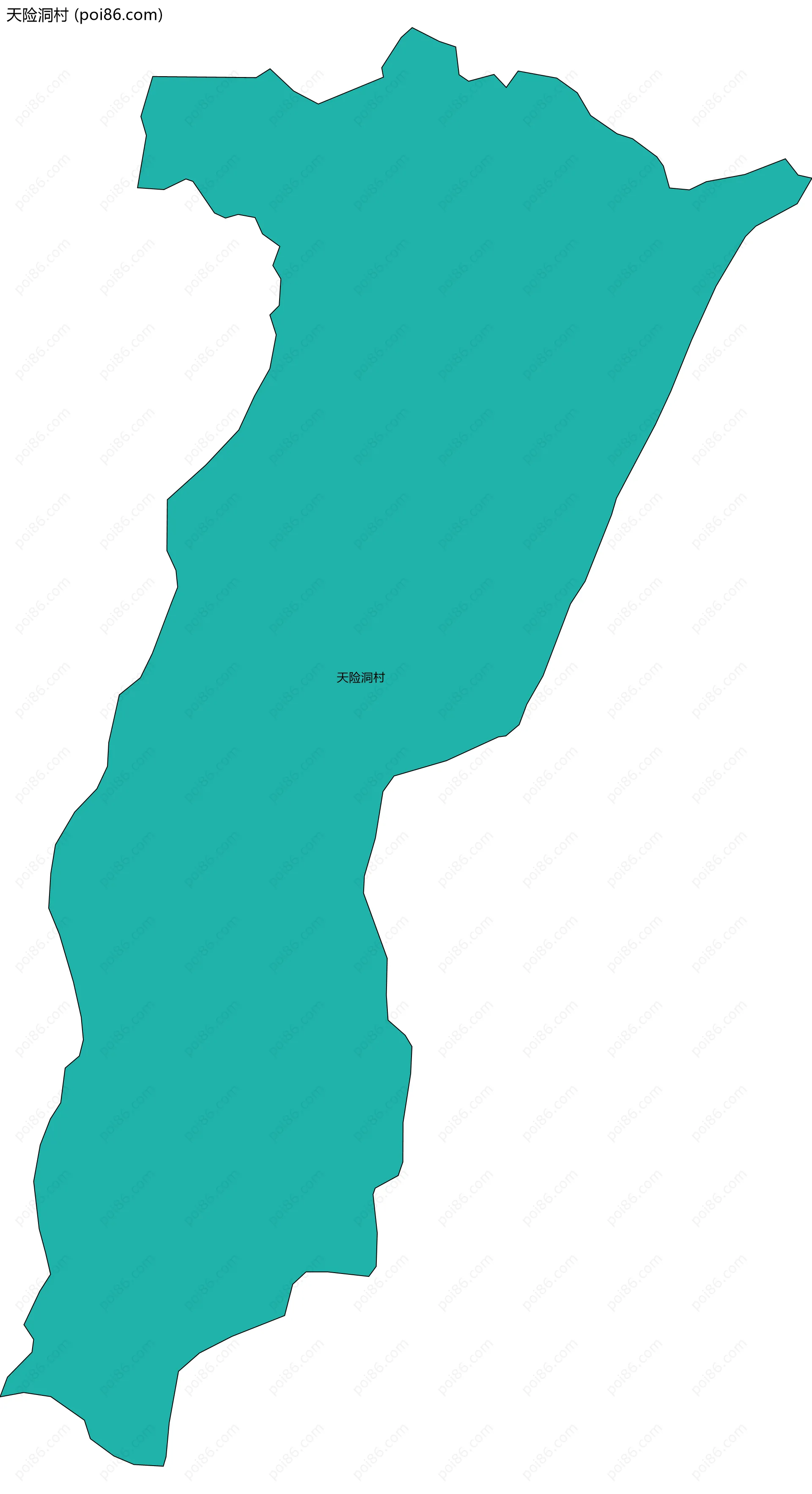 天险洞村边界地图