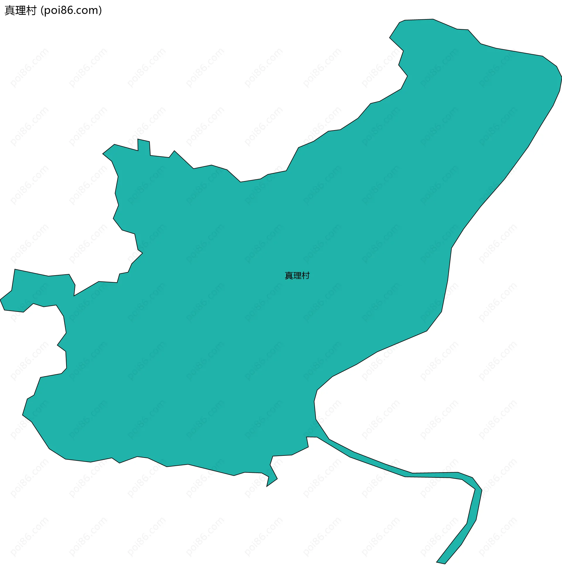 真理村边界地图