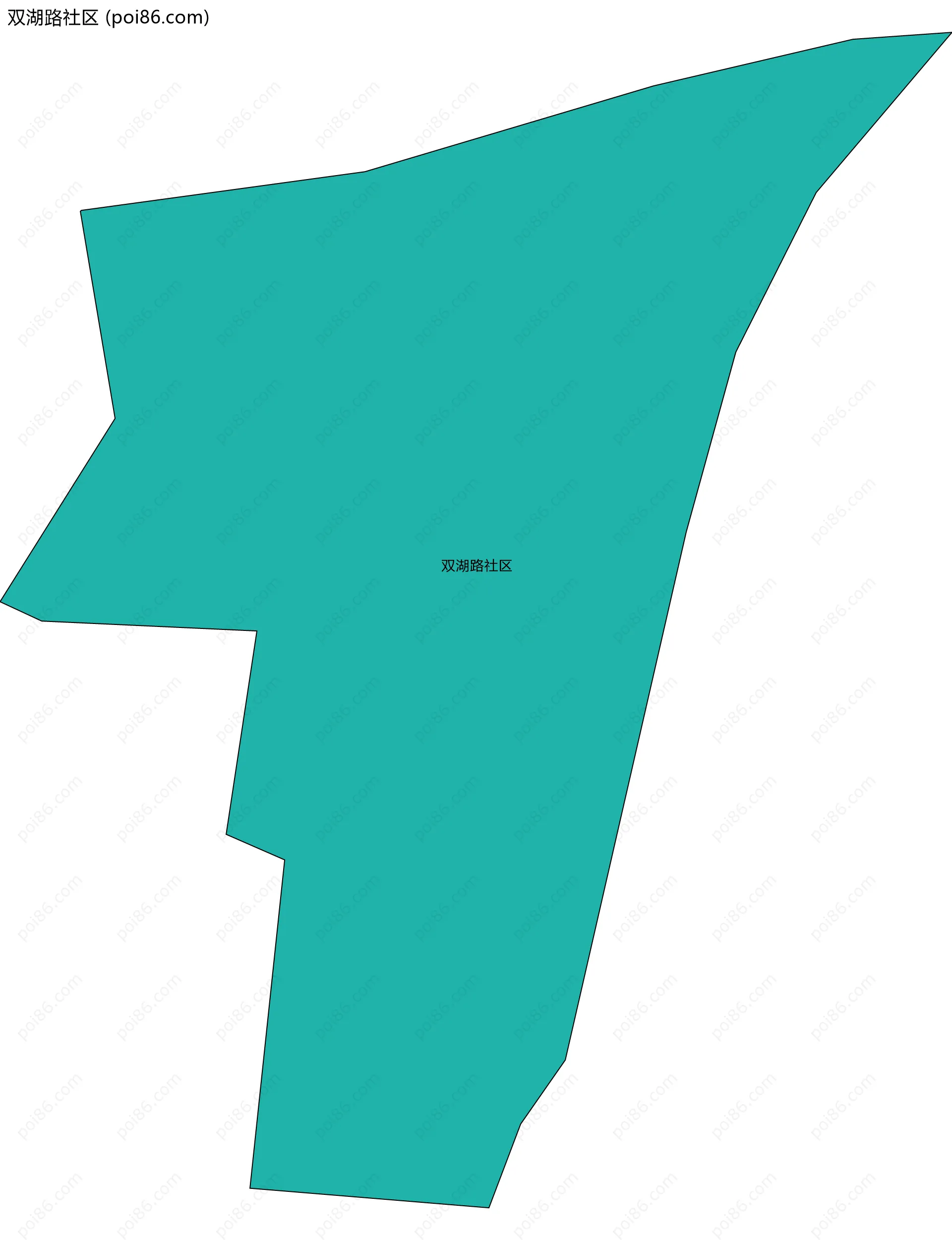 双湖路社区边界地图