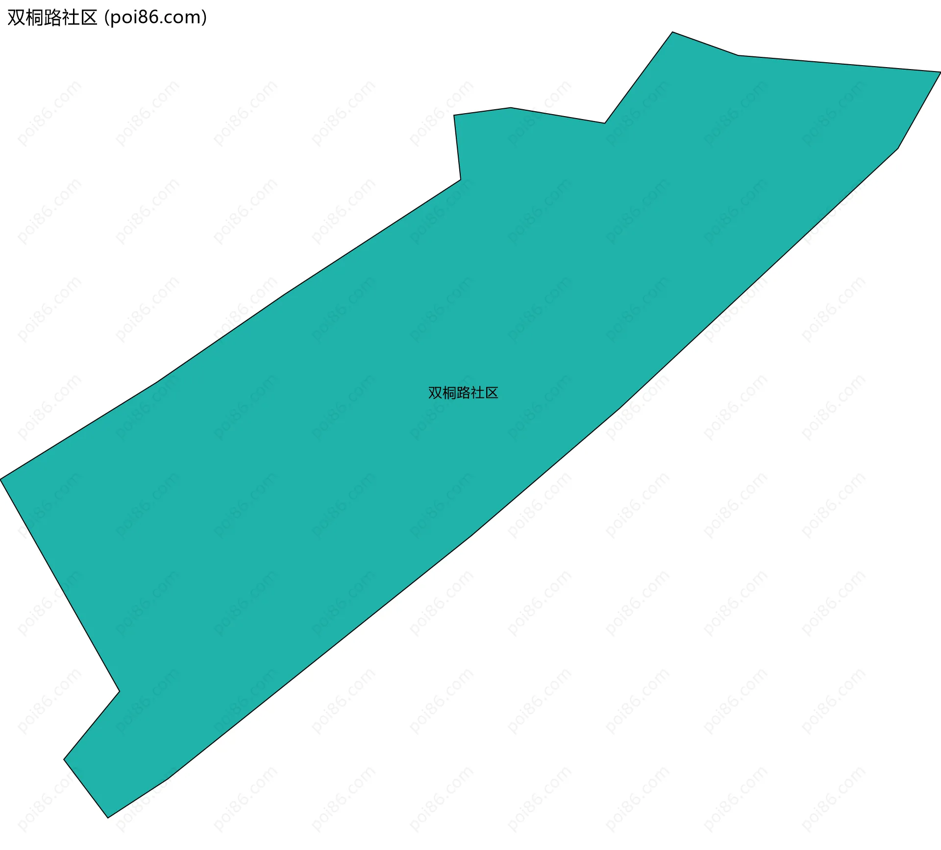 双桐路社区边界地图