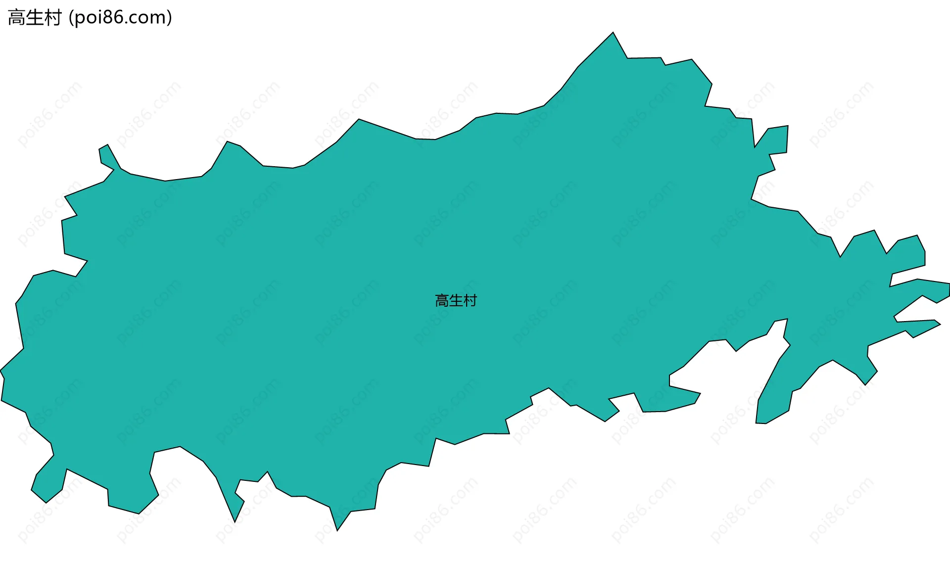 高生村边界地图