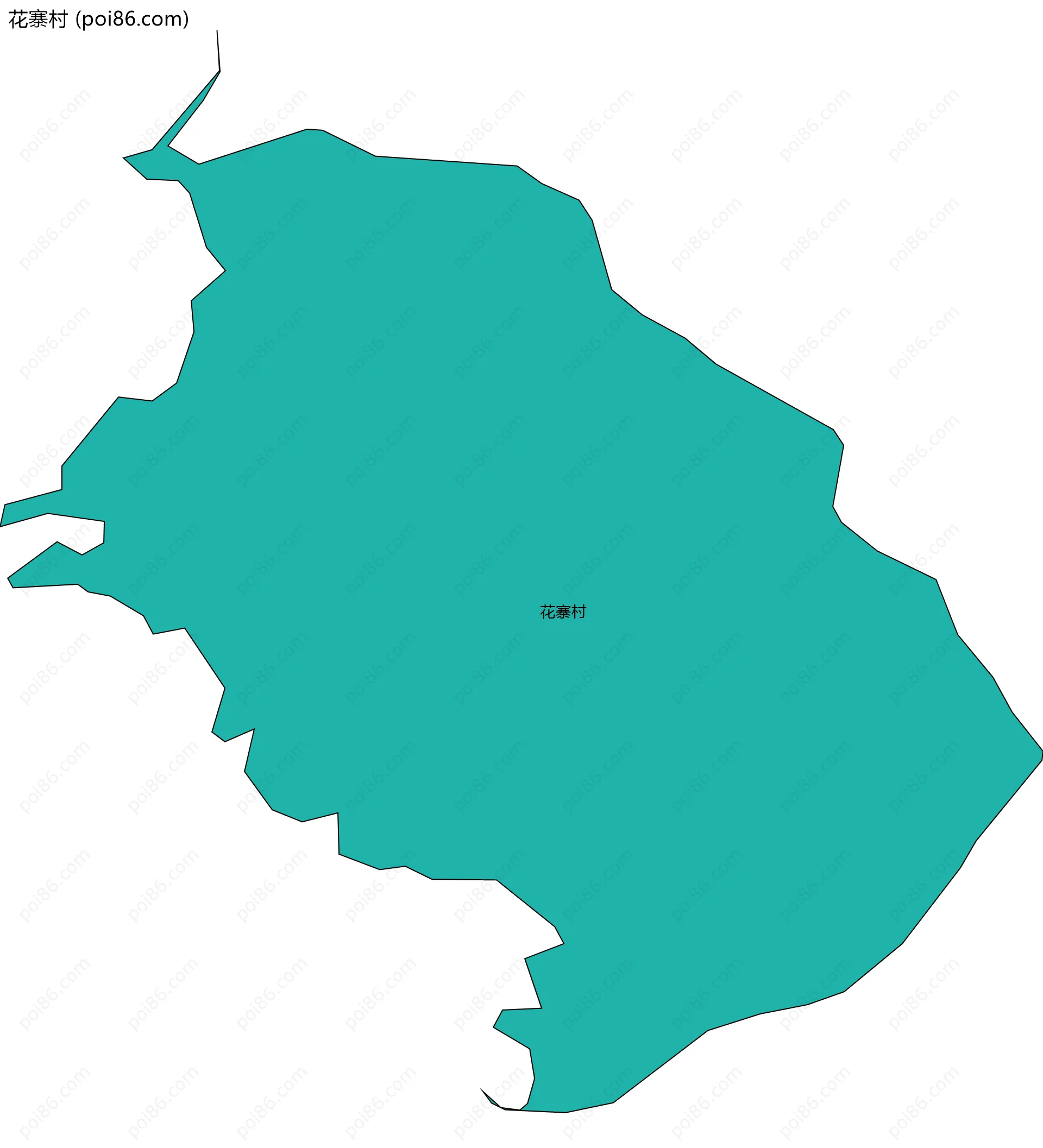 花寨村边界地图