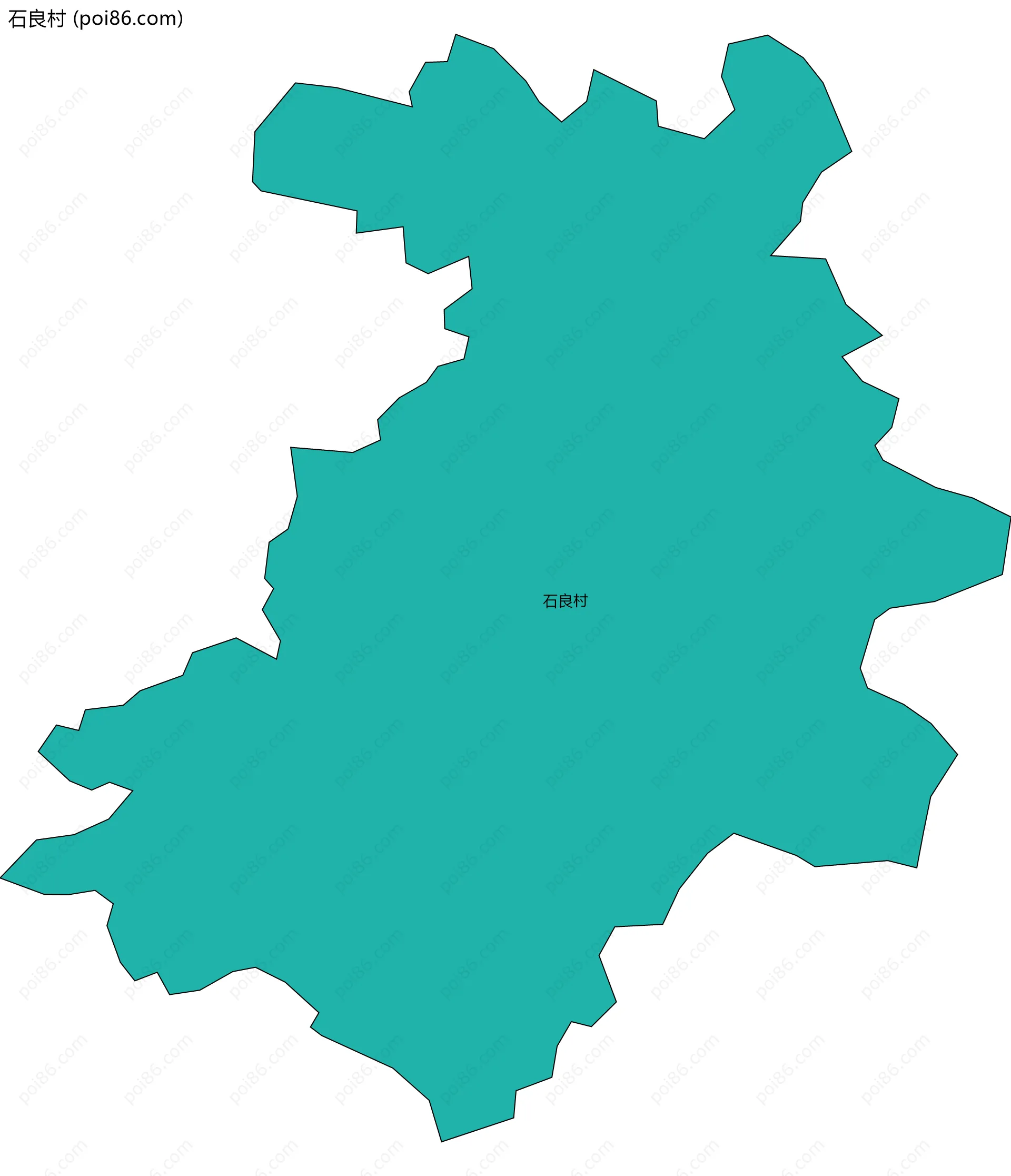 石良村边界地图