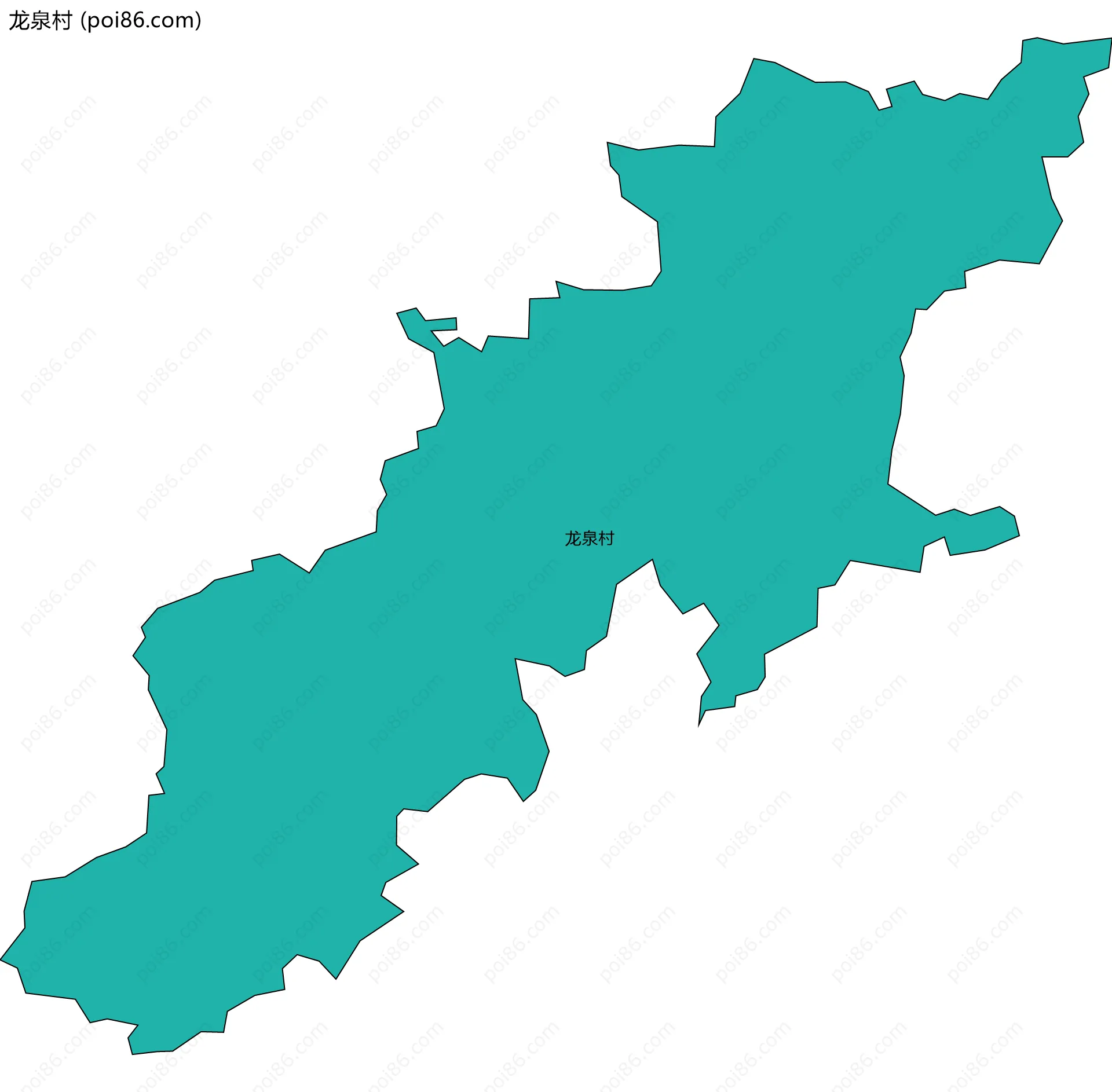 龙泉村边界地图