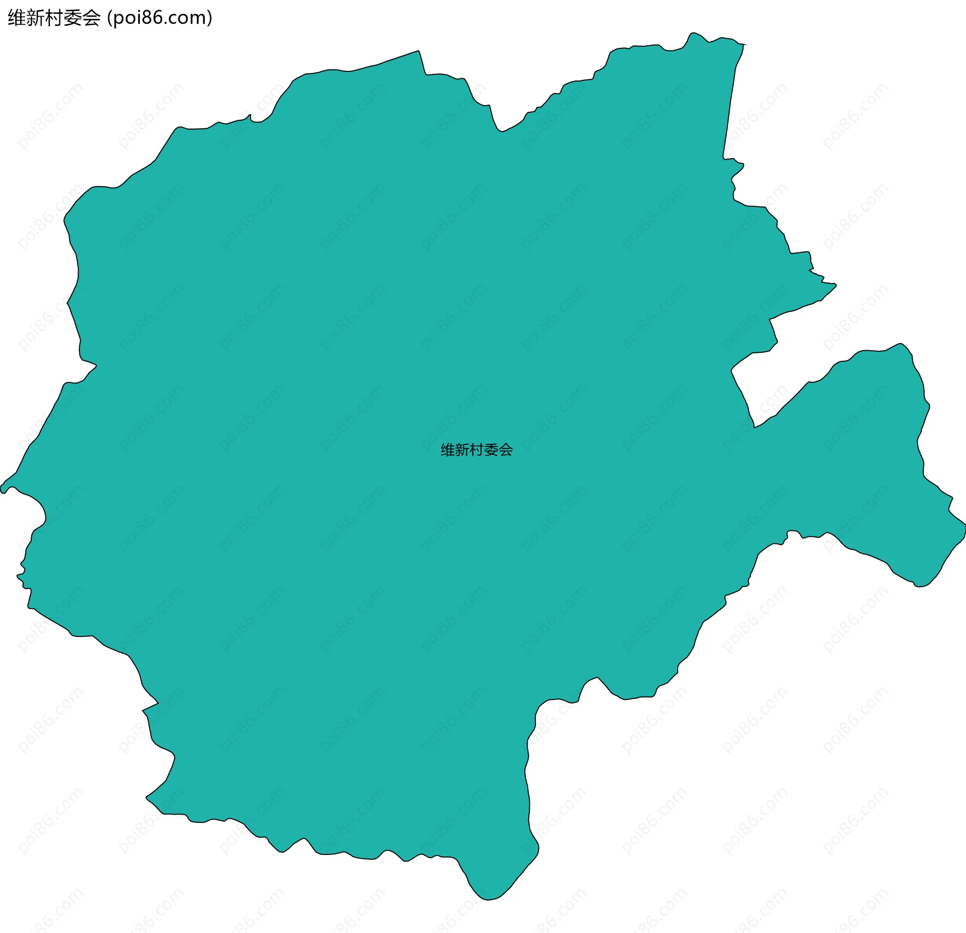 维新村委会边界地图