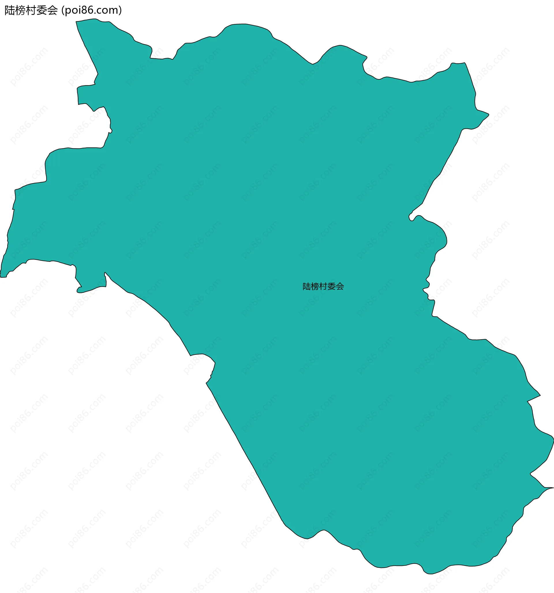陆榜村委会边界地图