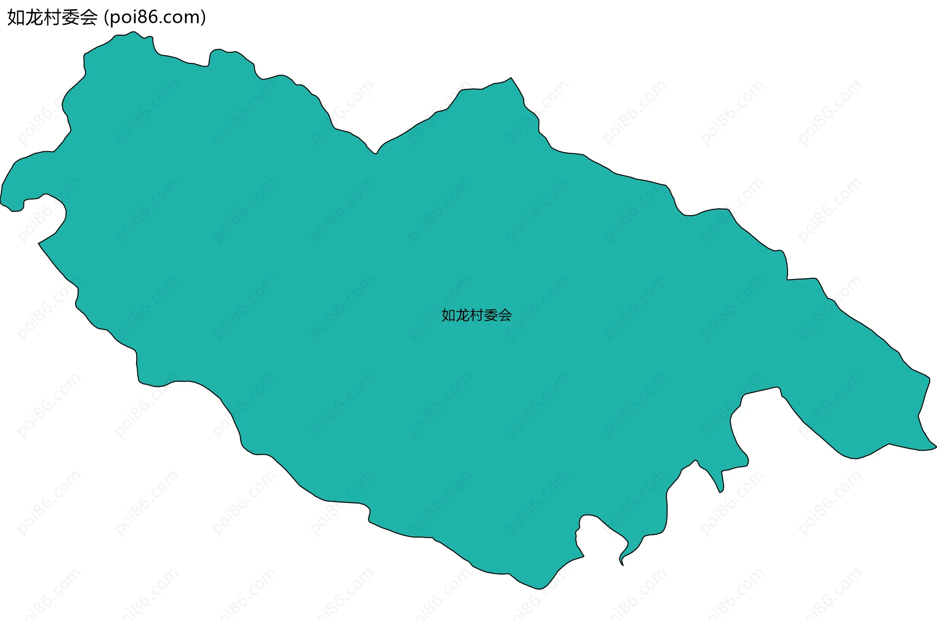如龙村委会边界地图