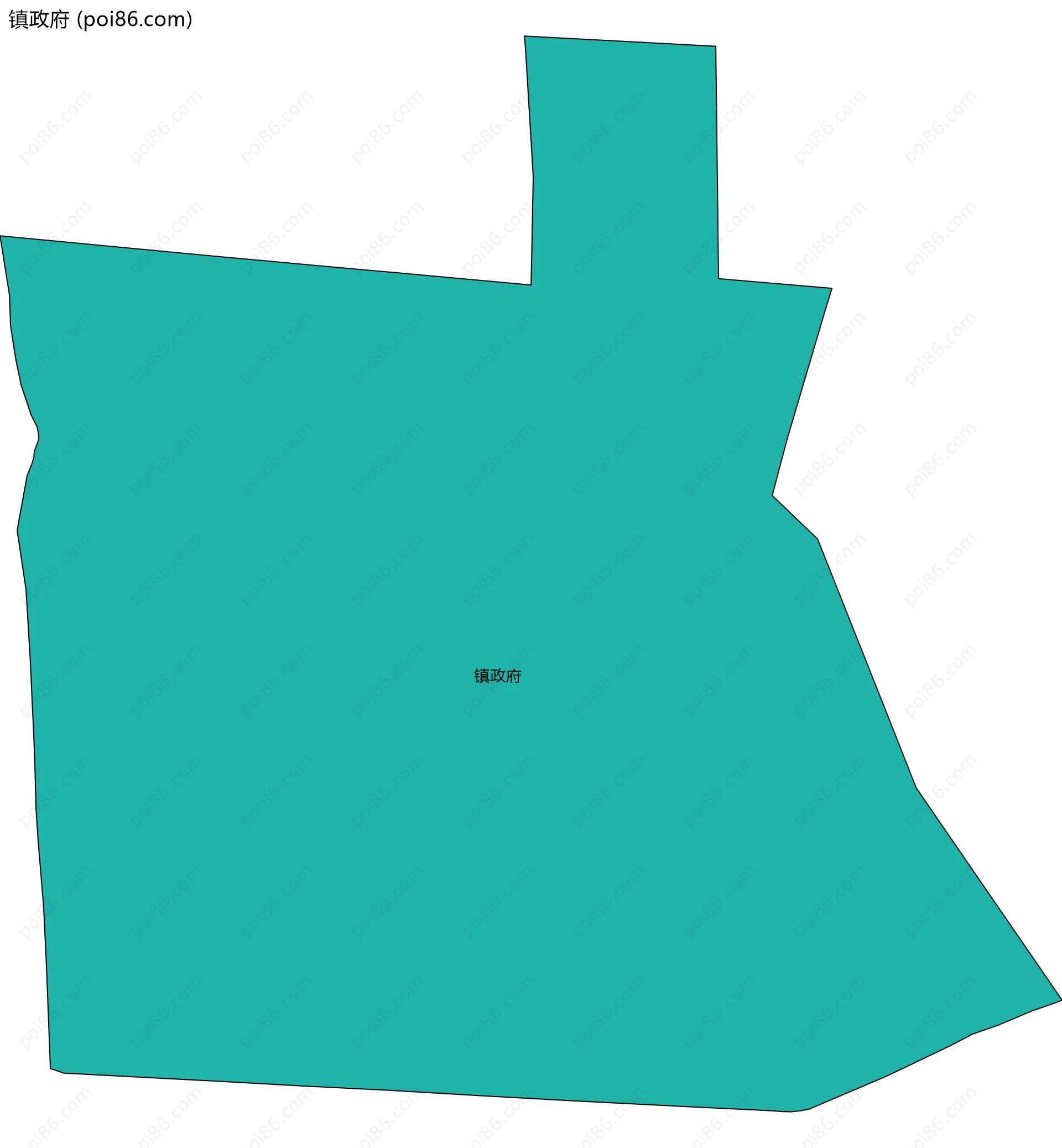 镇政府边界地图