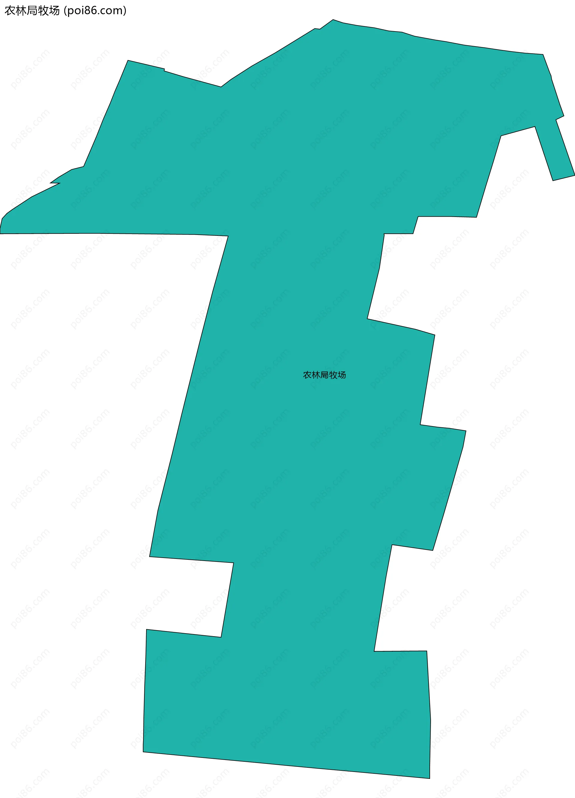 农林局牧场边界地图