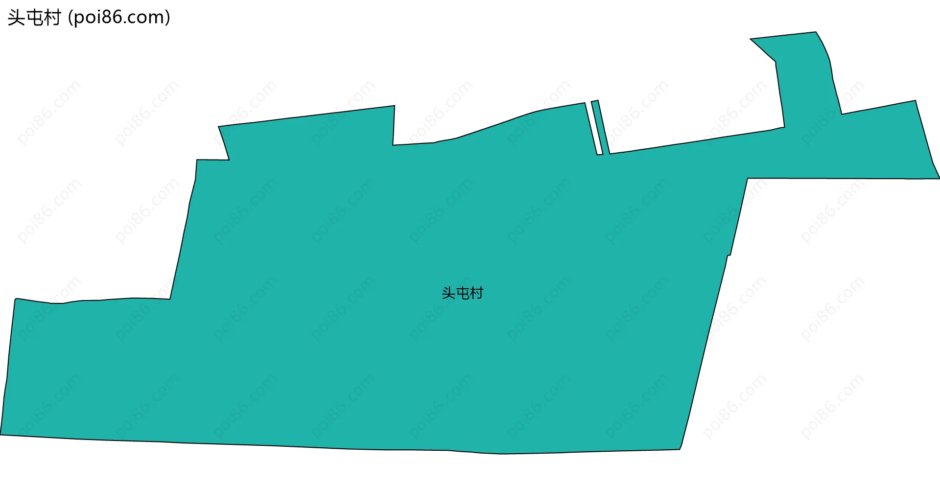 头屯村边界地图