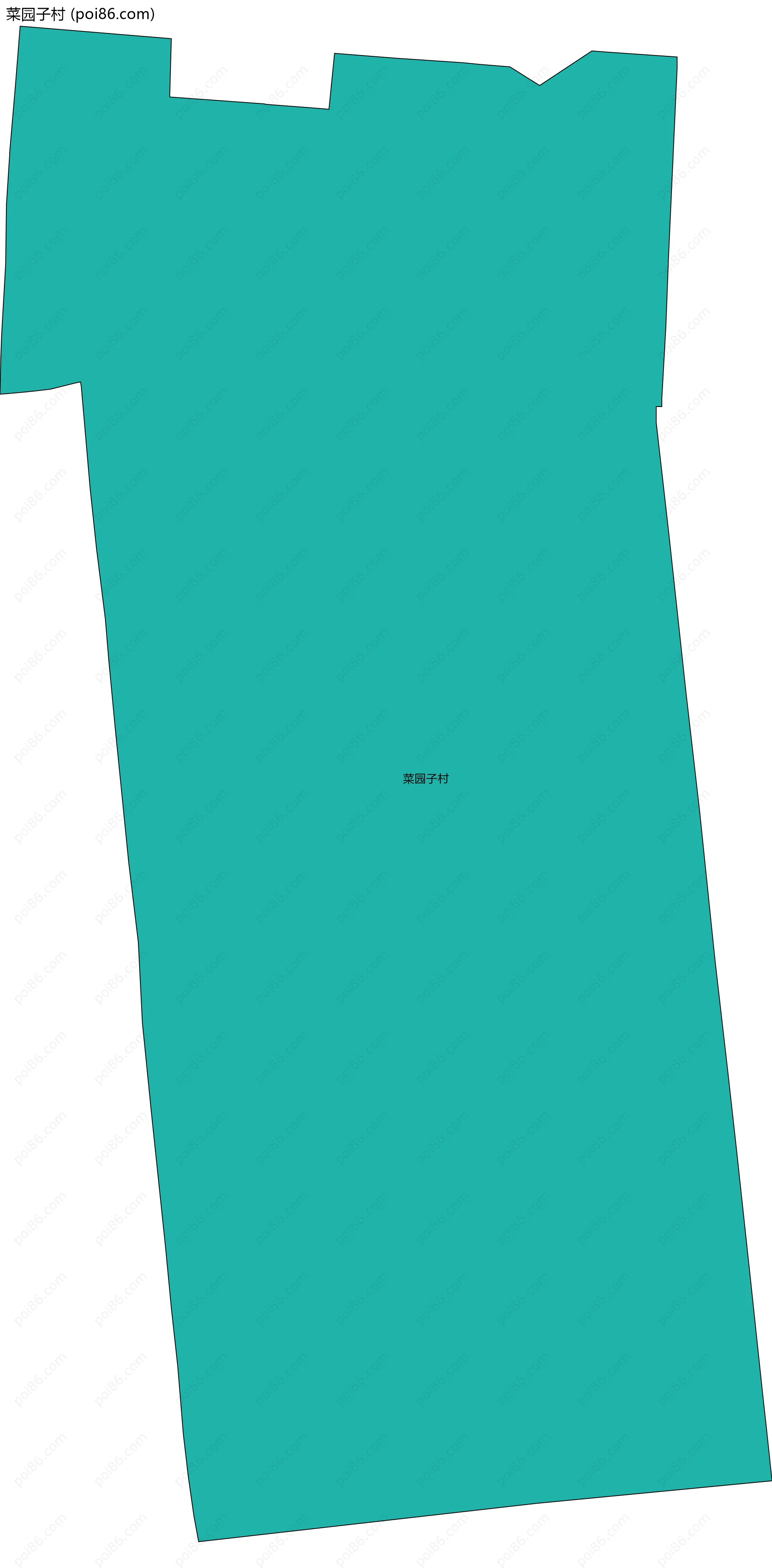 菜园子村边界地图