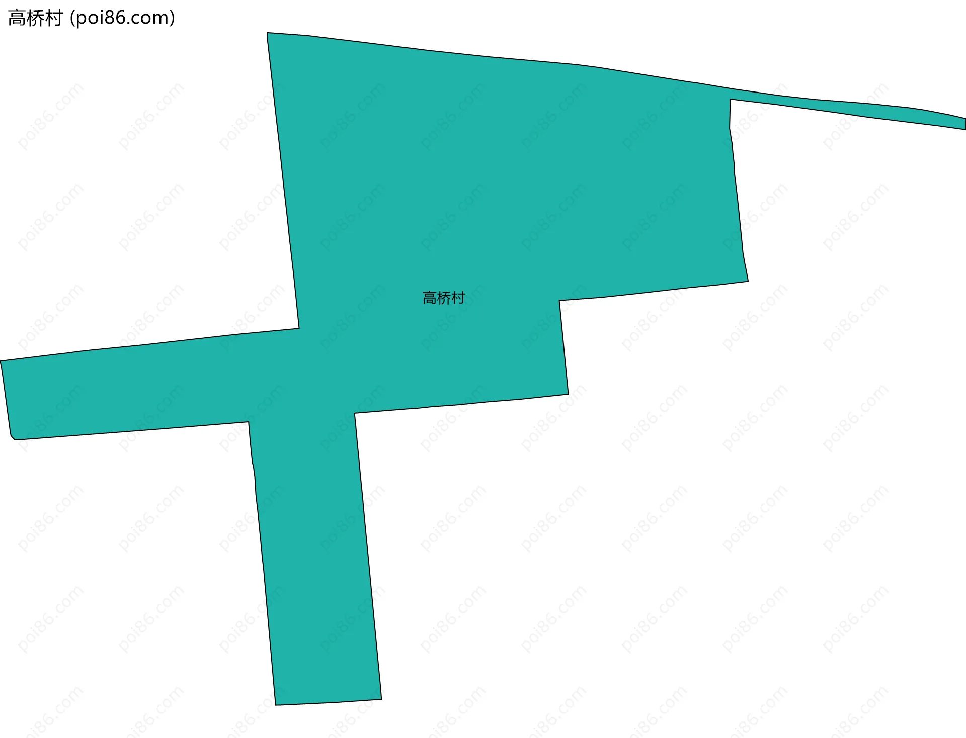 高桥村边界地图