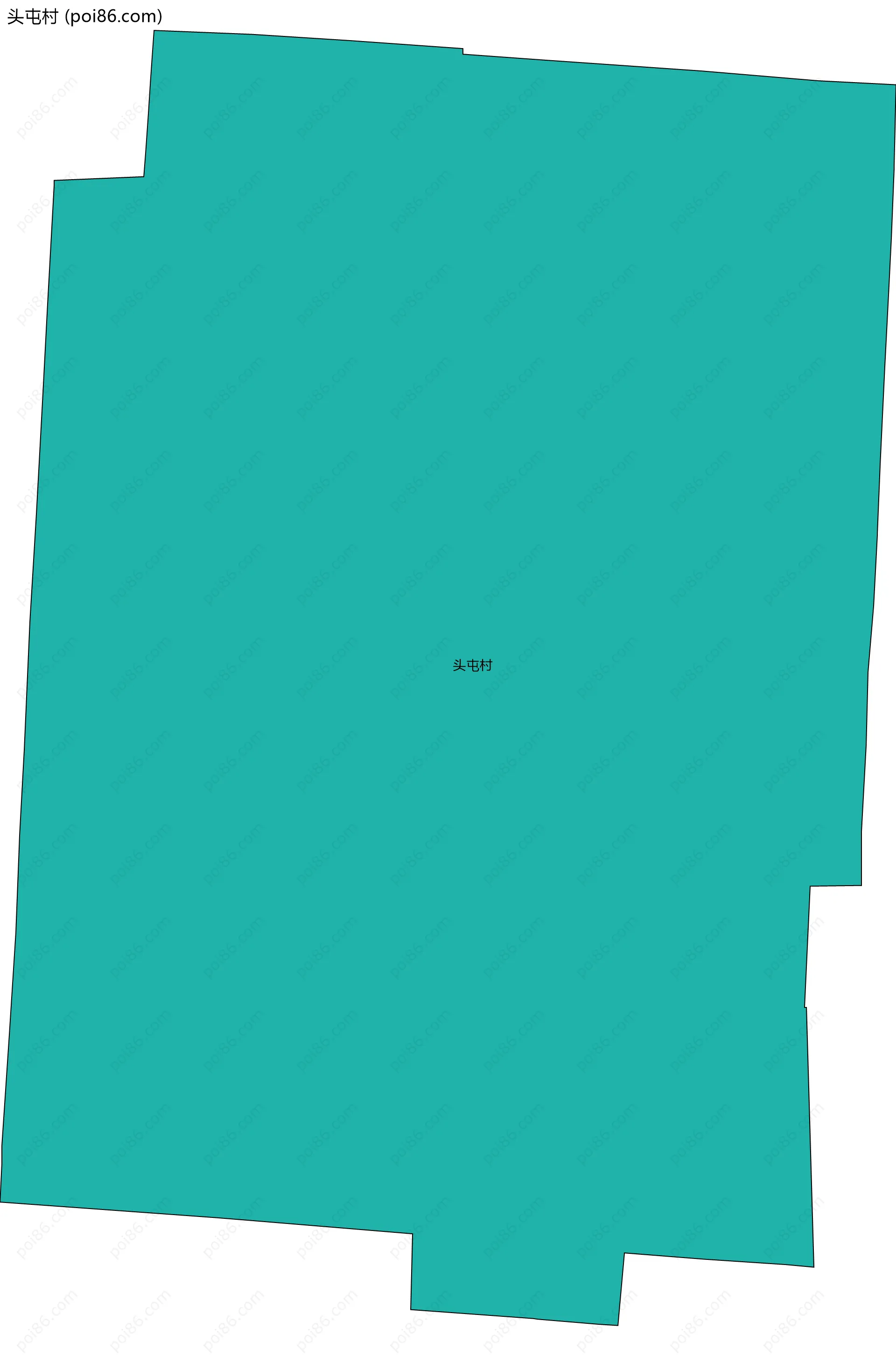 头屯村边界地图