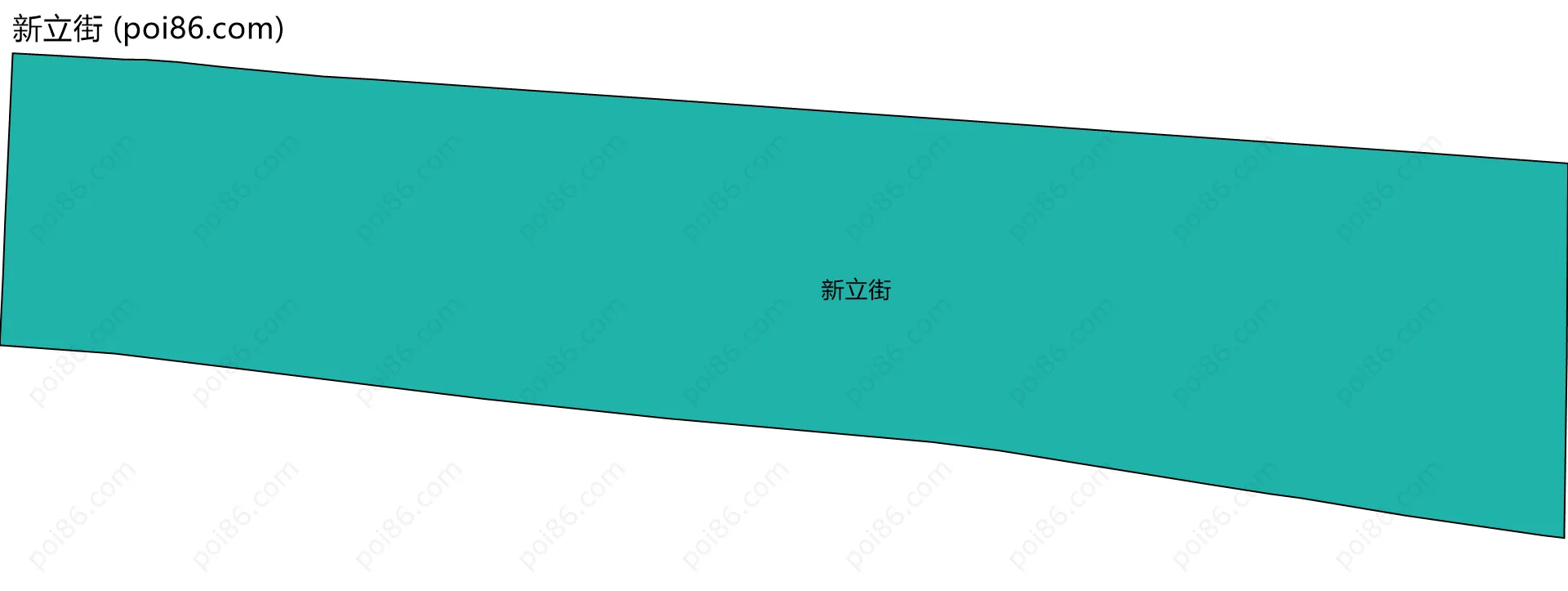 新立街边界地图