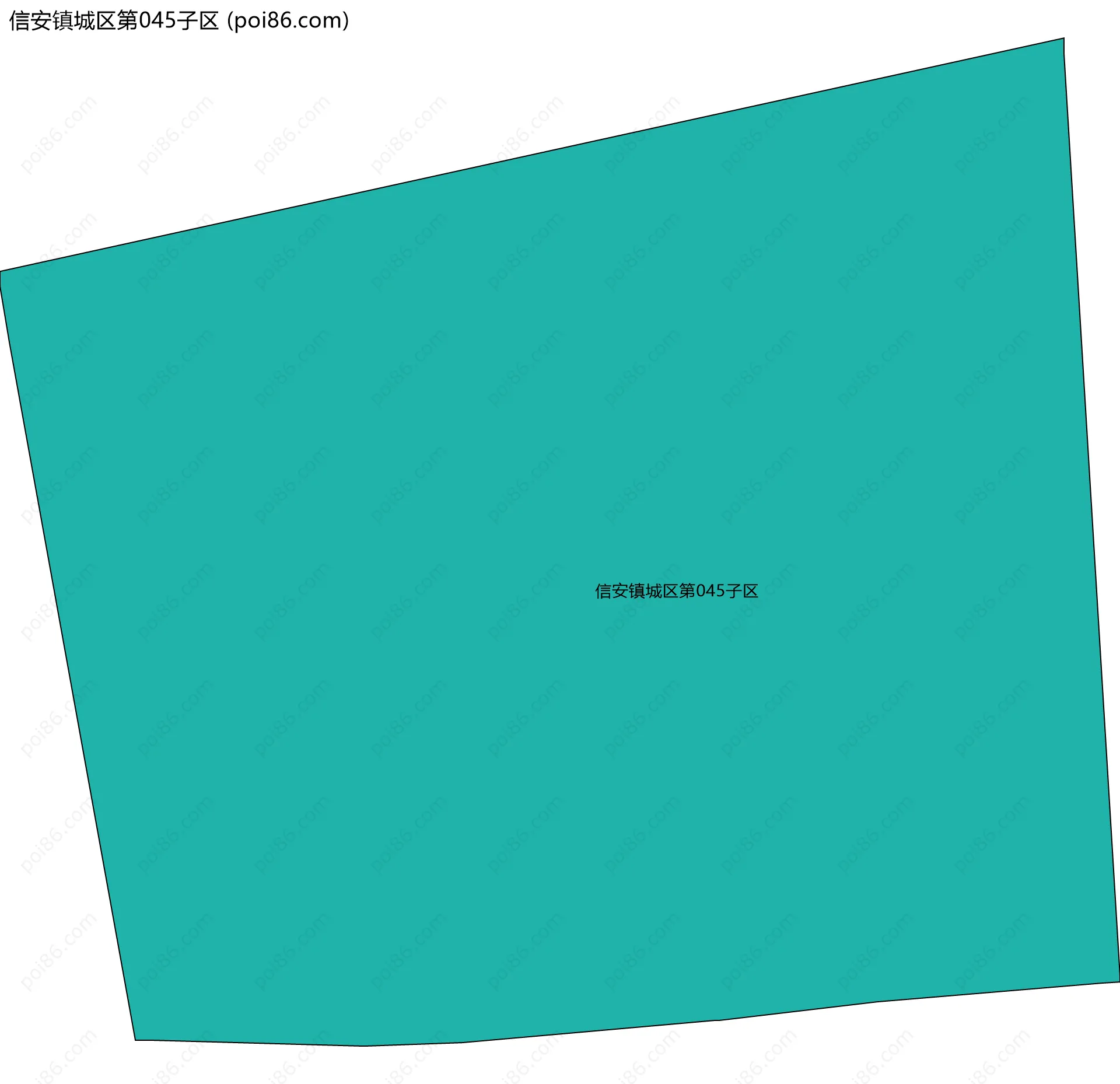 信安镇城区第045子区边界地图