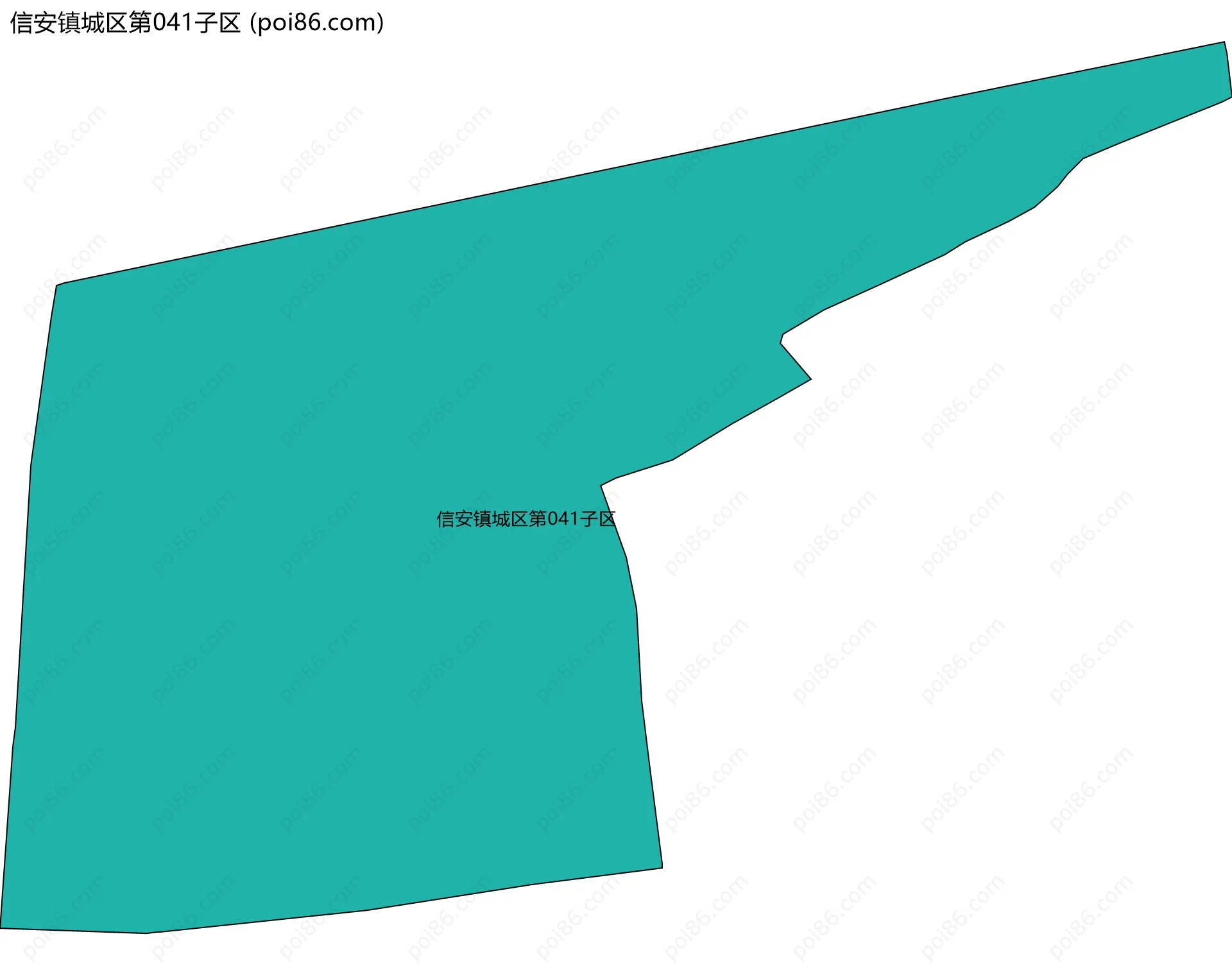 信安镇城区第041子区边界地图