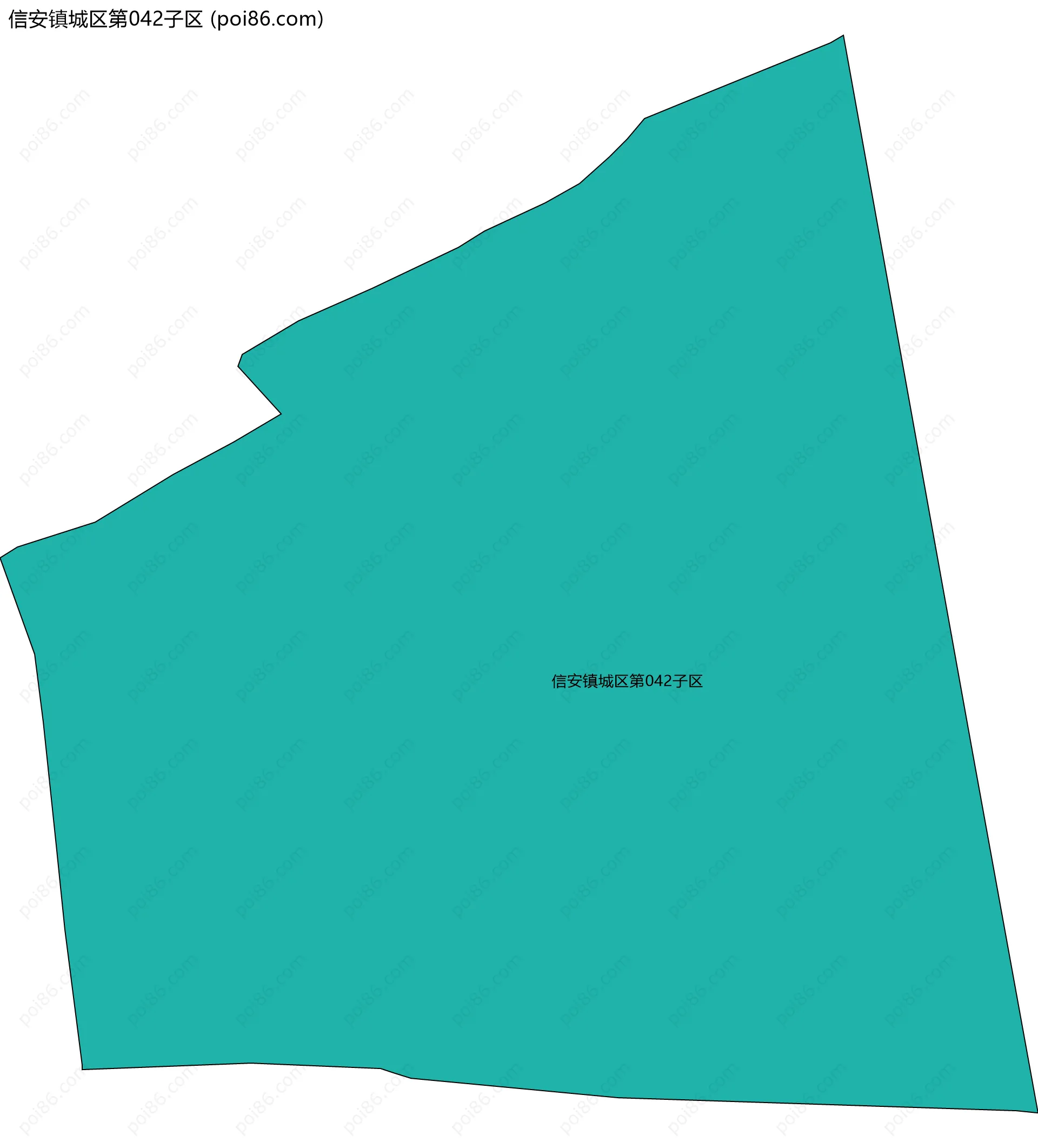 信安镇城区第042子区边界地图