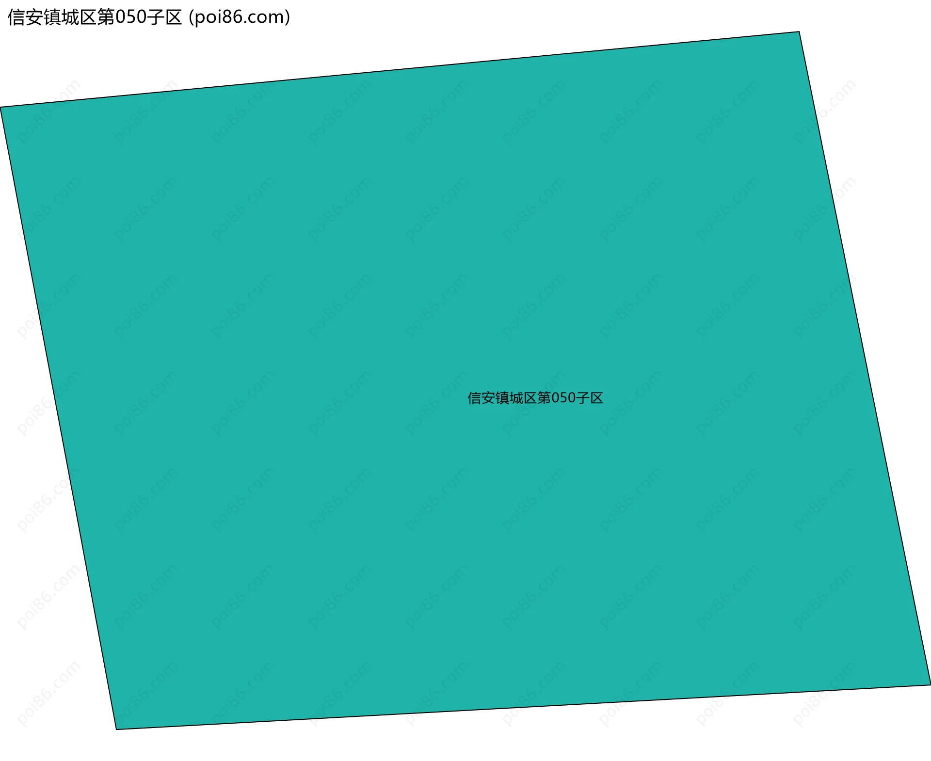 信安镇城区第050子区边界地图