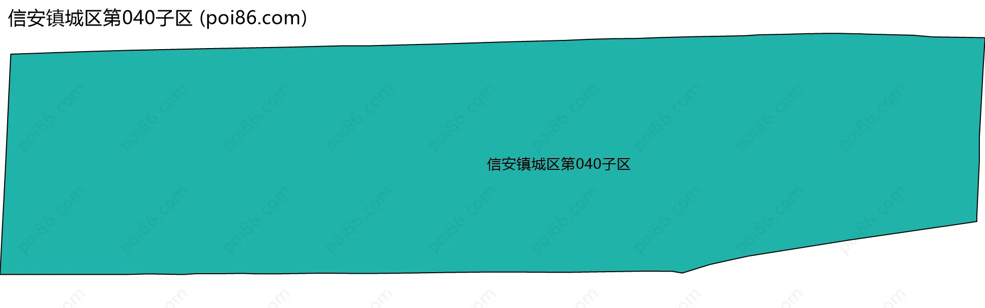 信安镇城区第040子区边界地图