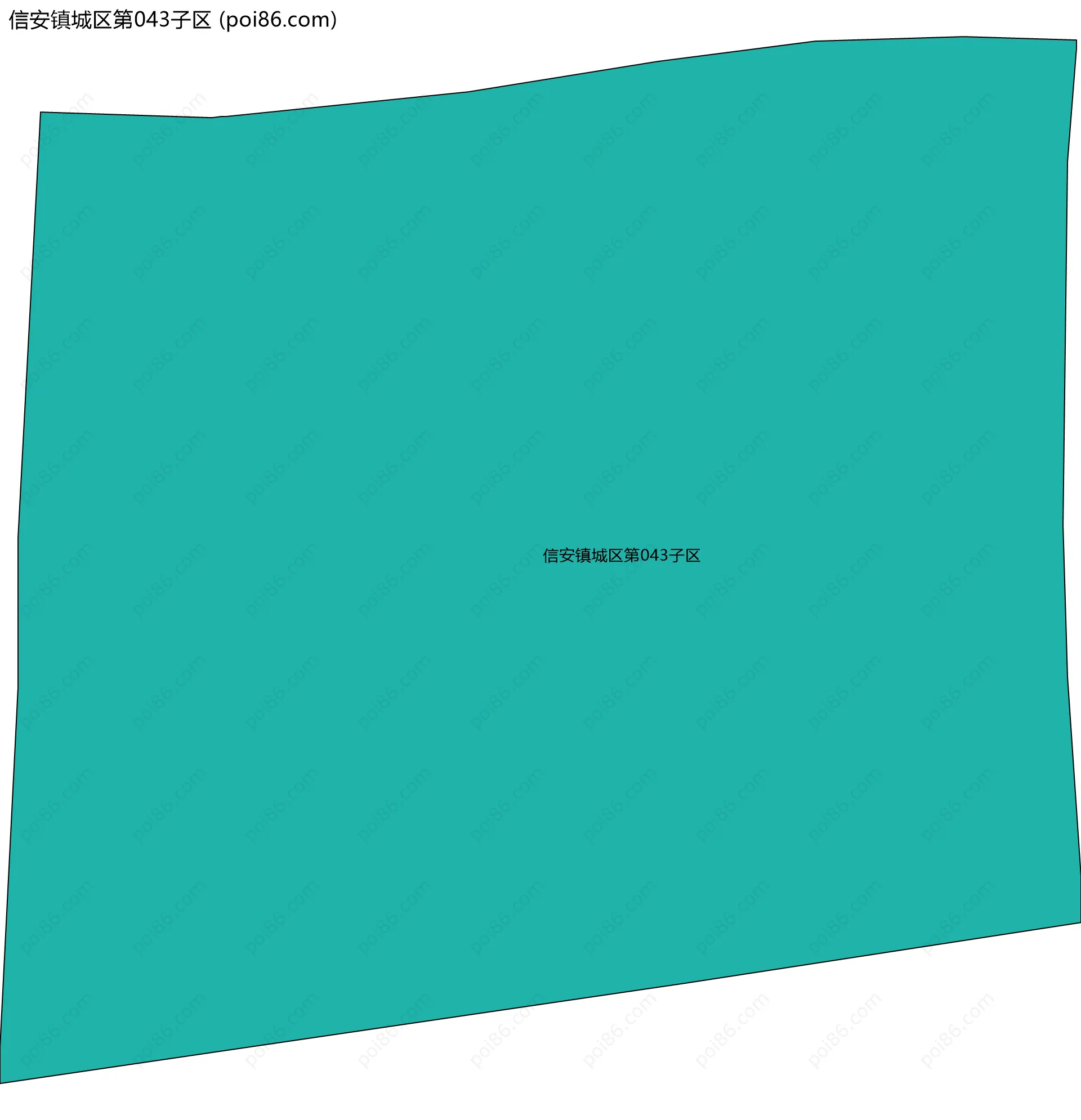 信安镇城区第043子区边界地图
