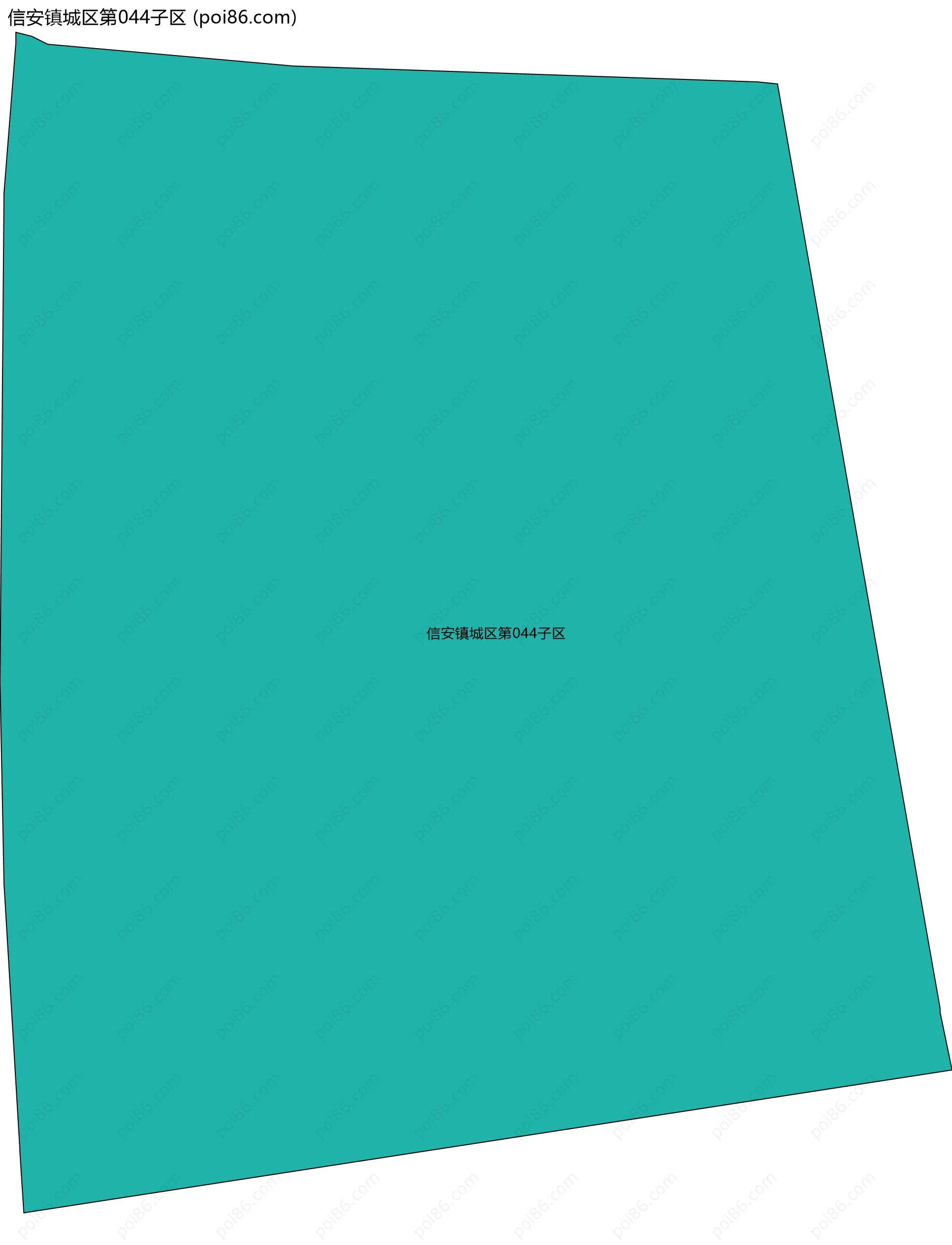 信安镇城区第044子区边界地图