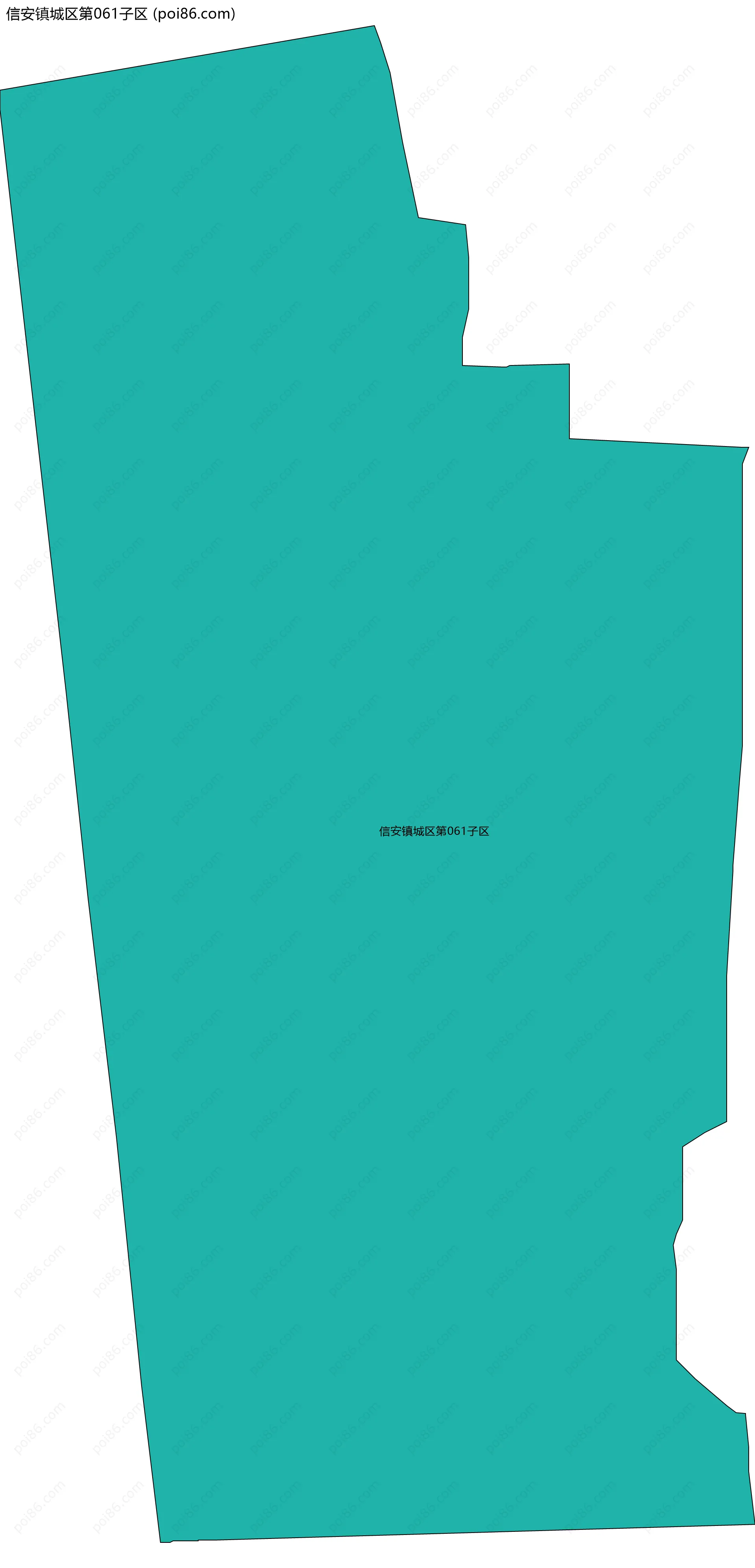 信安镇城区第061子区边界地图