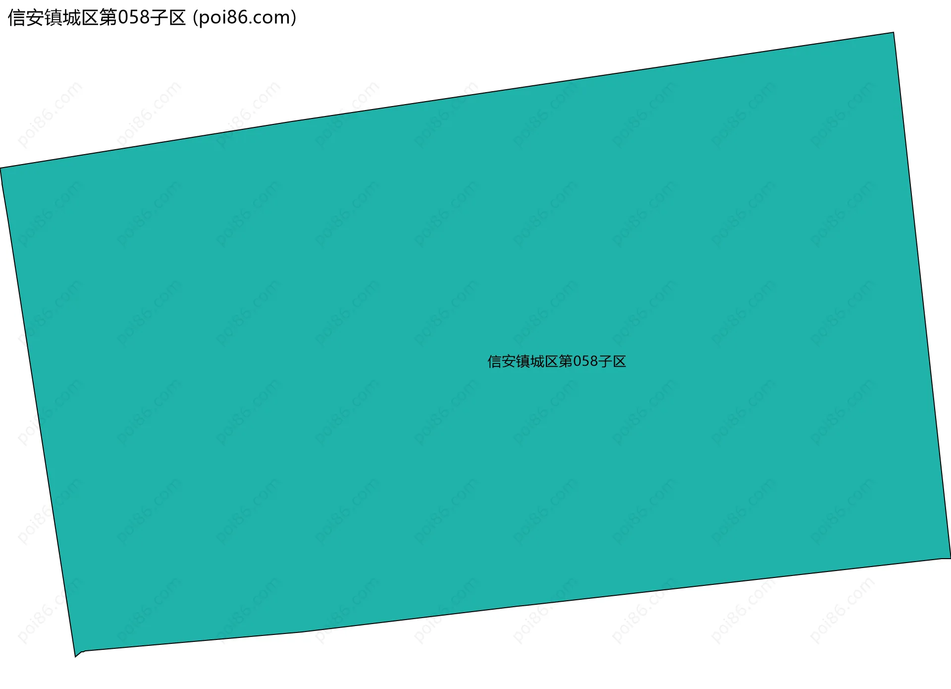 信安镇城区第058子区边界地图