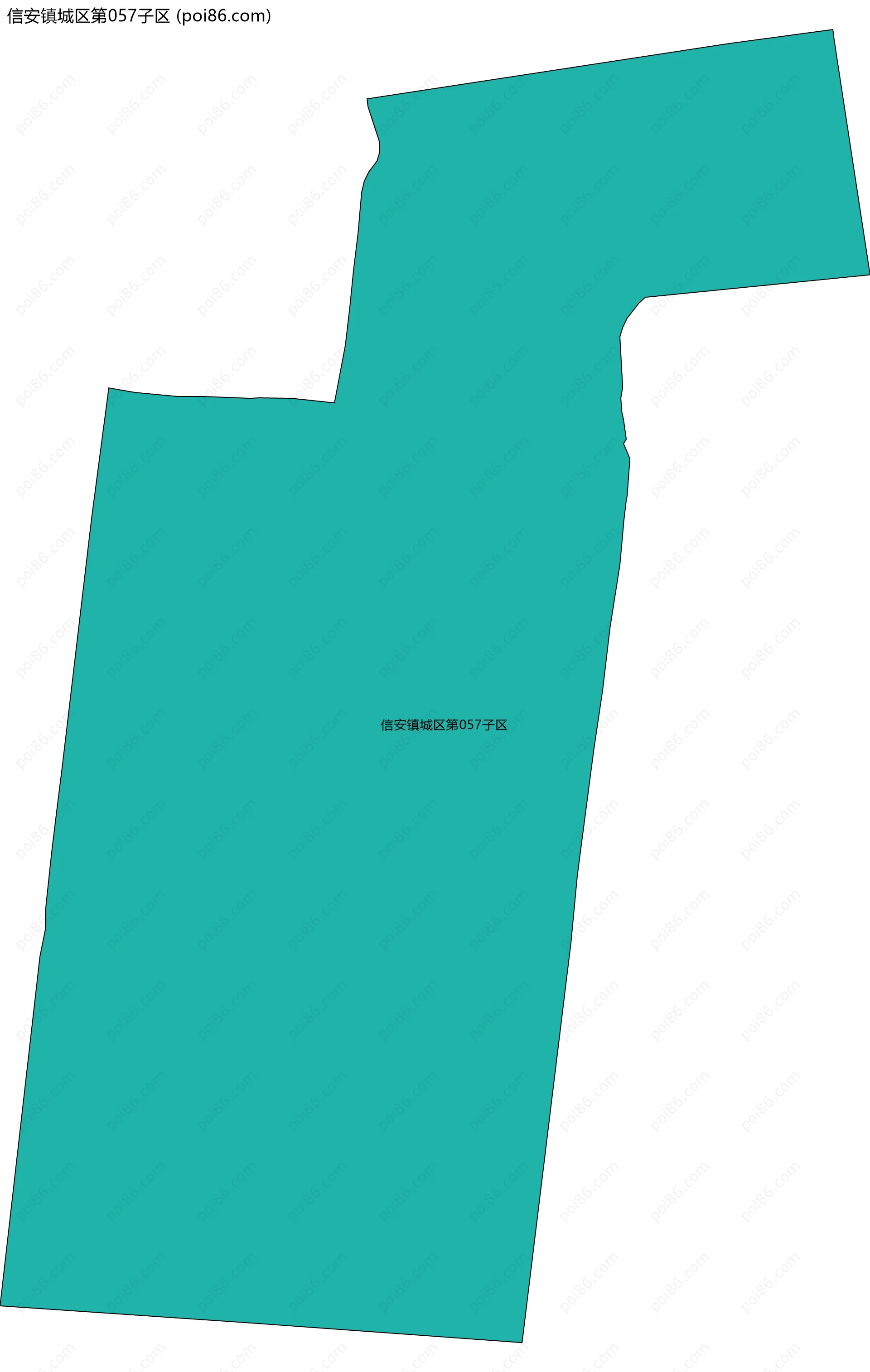 信安镇城区第057子区边界地图