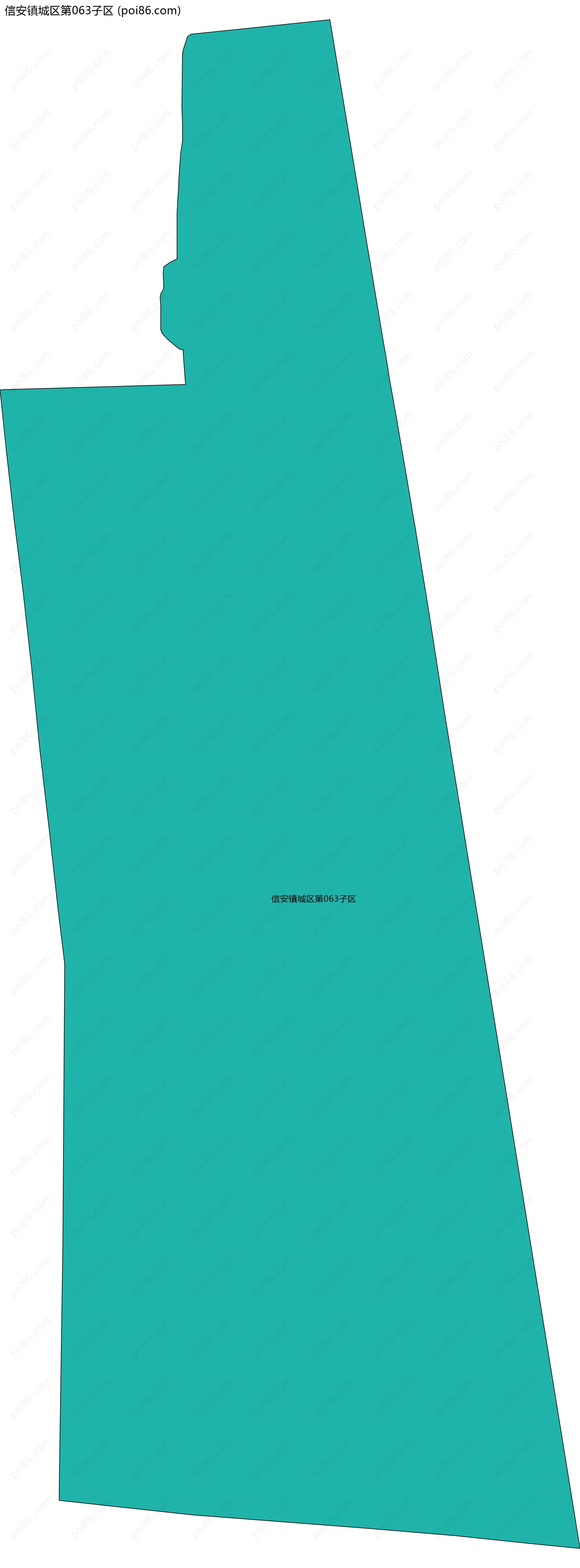 信安镇城区第063子区边界地图