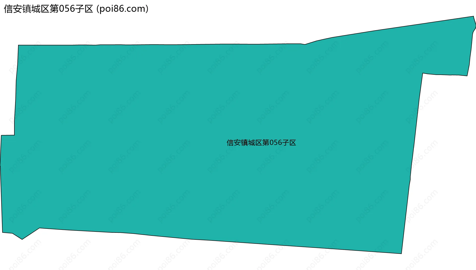 信安镇城区第056子区边界地图