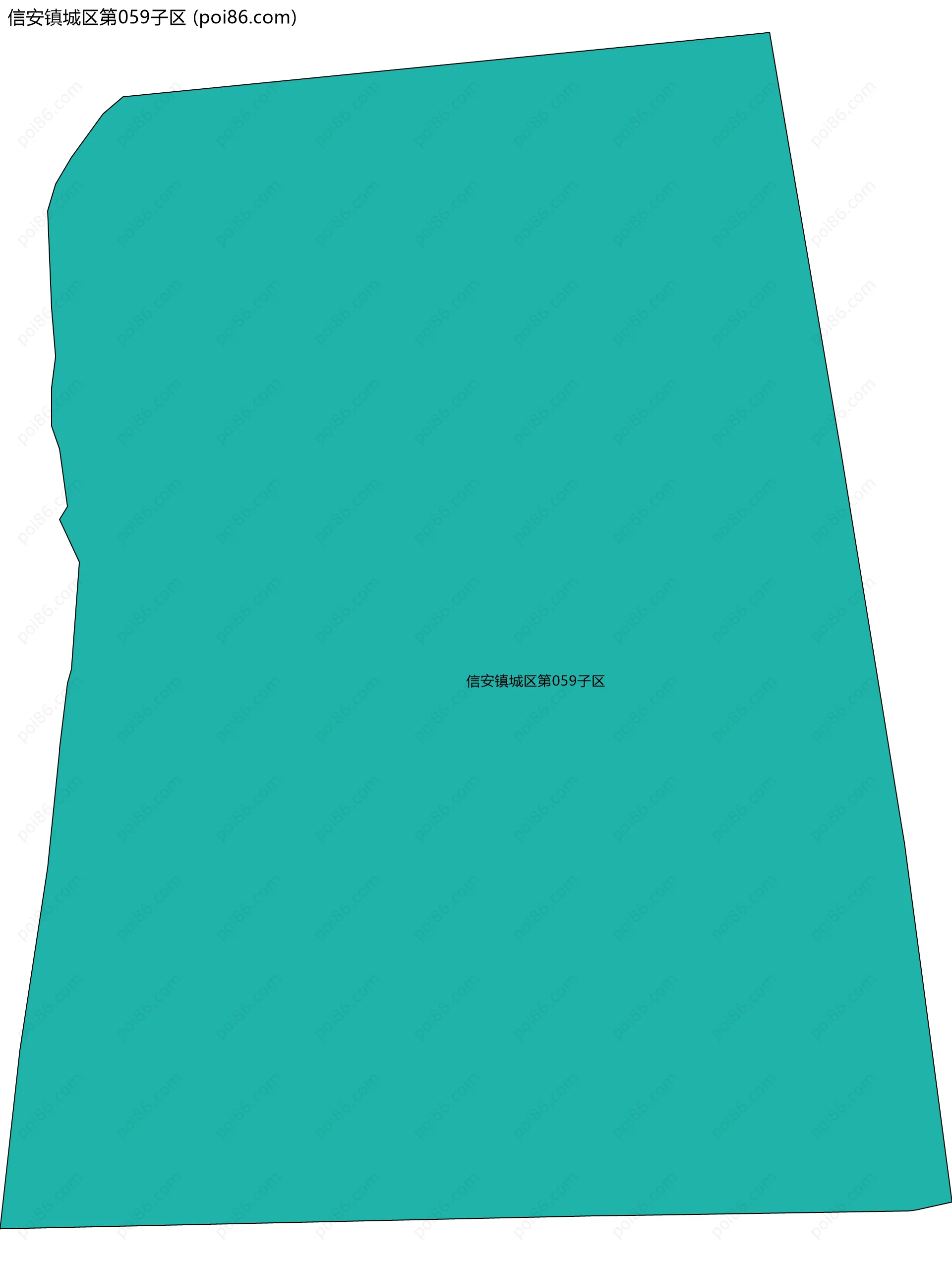 信安镇城区第059子区边界地图