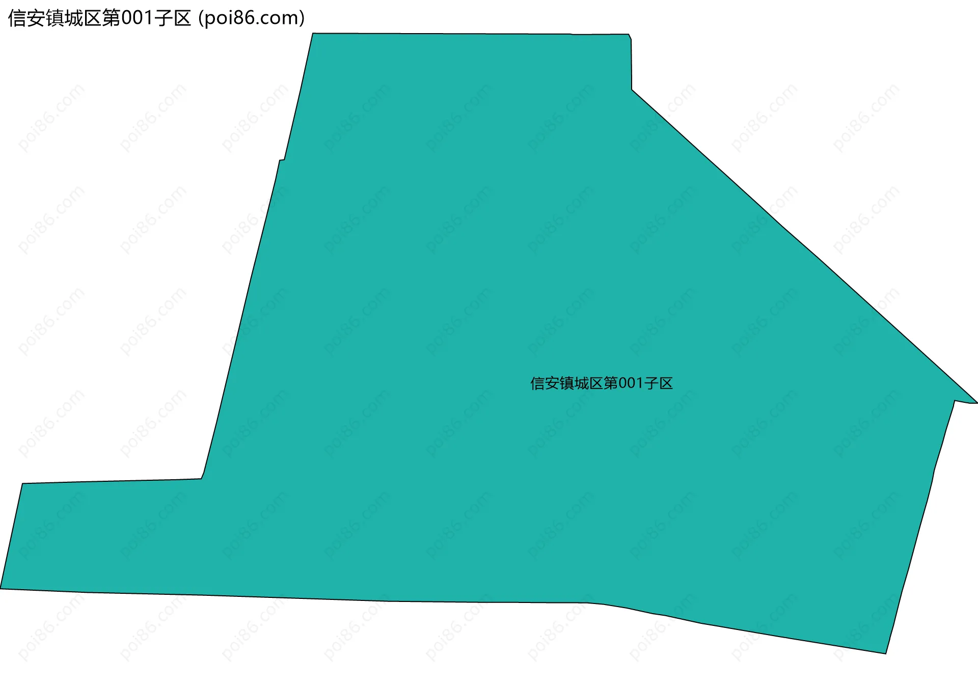 信安镇城区第001子区边界地图