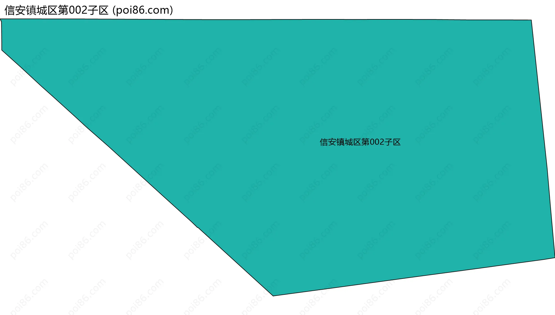 信安镇城区第002子区边界地图
