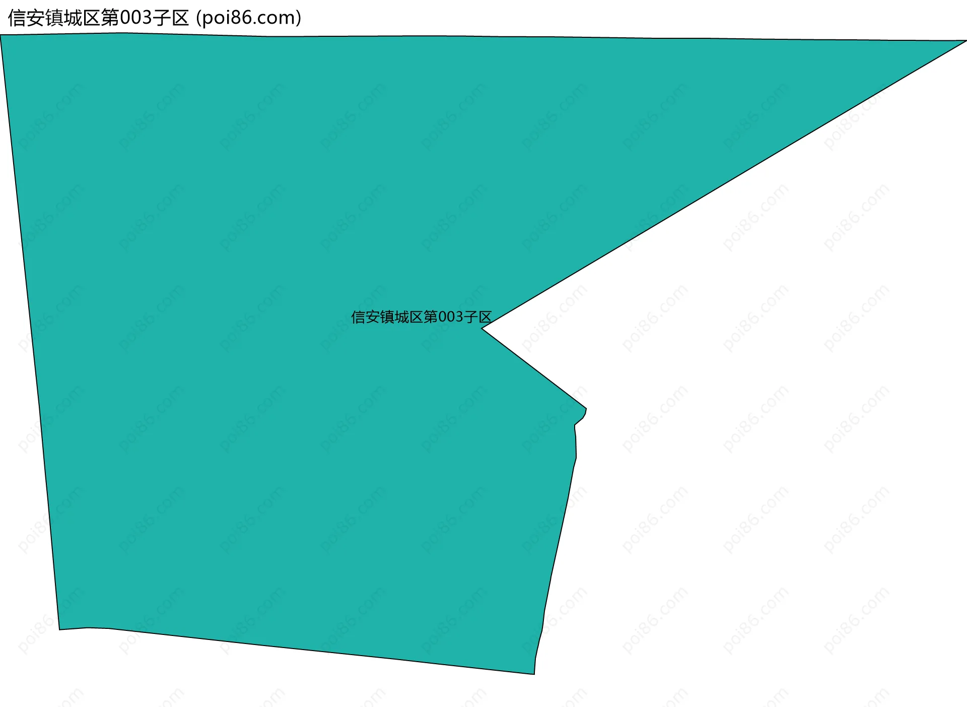 信安镇城区第003子区边界地图