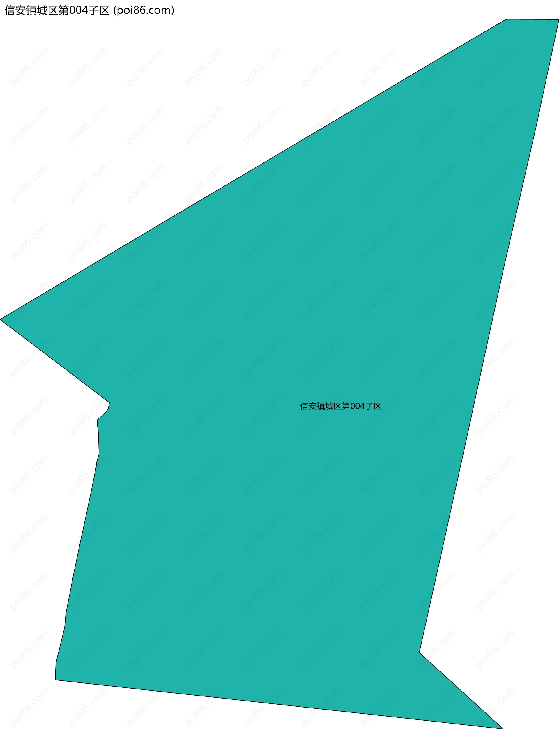信安镇城区第004子区边界地图