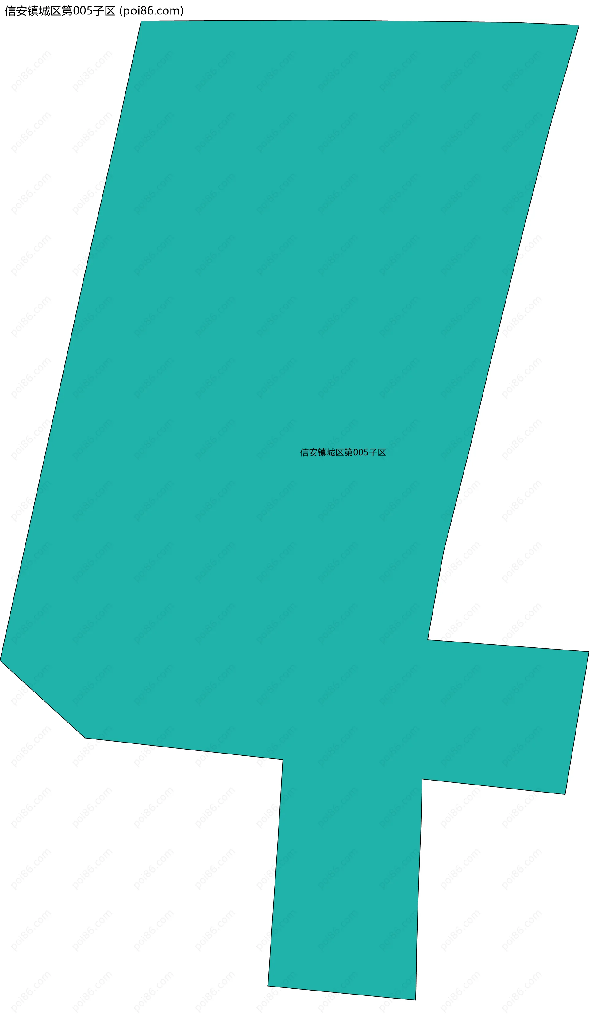 信安镇城区第005子区边界地图