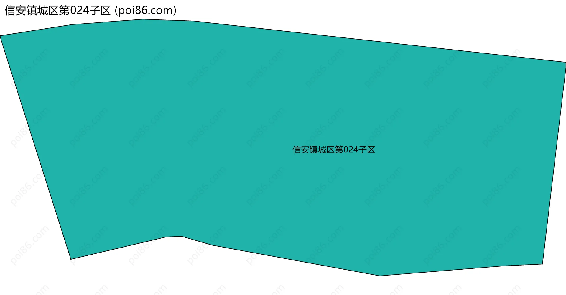 信安镇城区第024子区边界地图