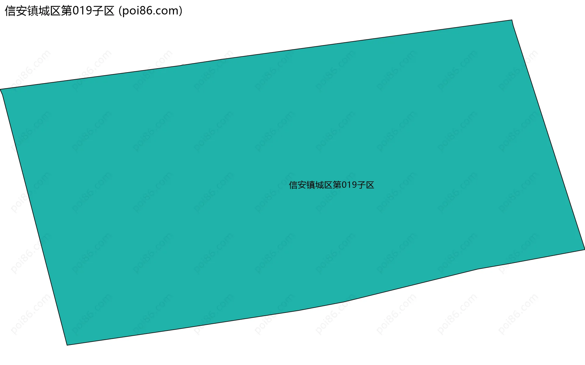 信安镇城区第019子区边界地图