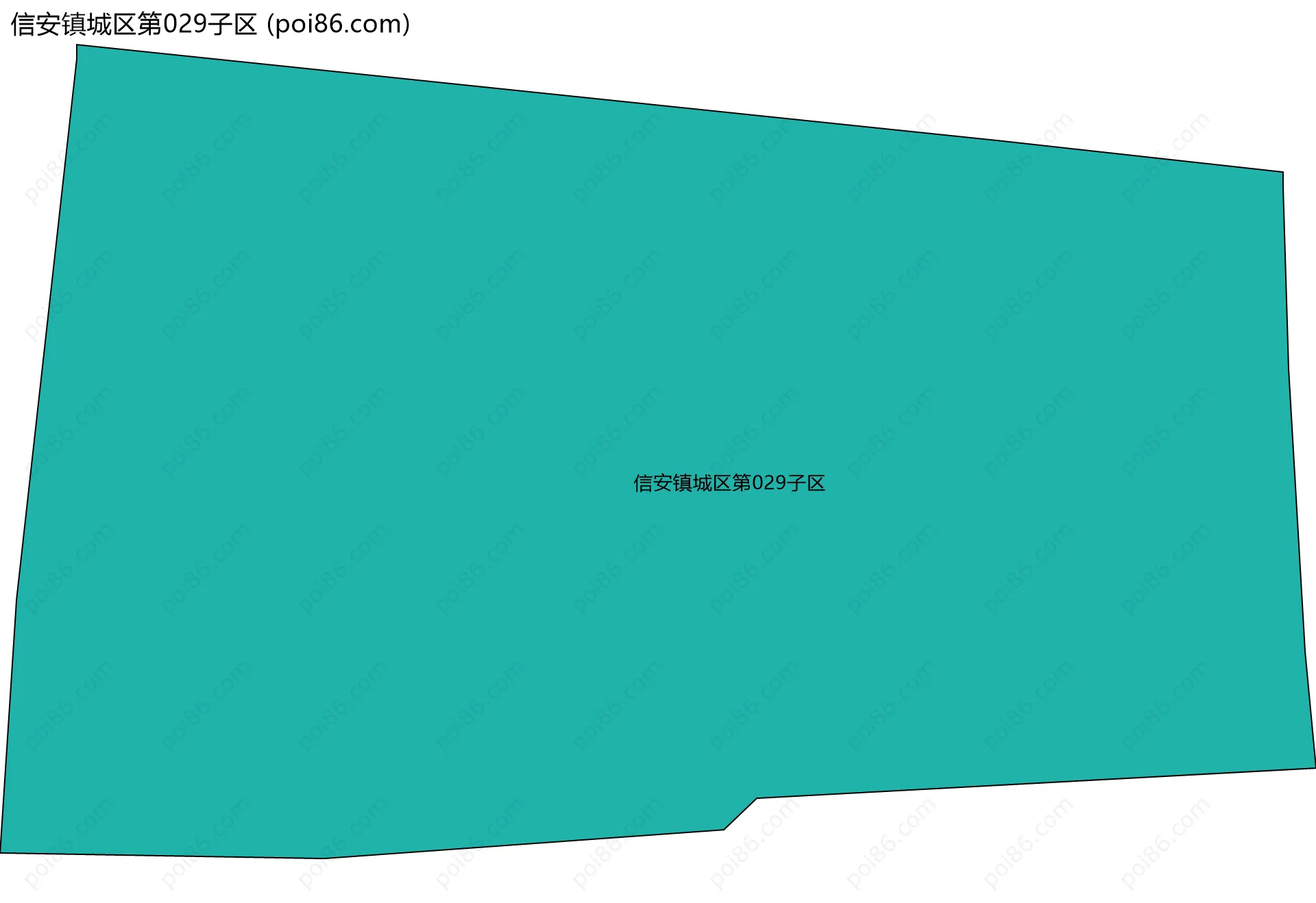 信安镇城区第029子区边界地图