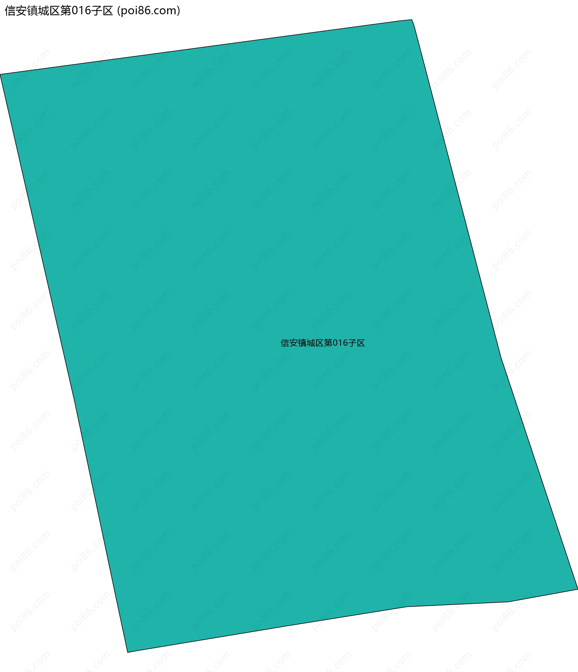 信安镇城区第016子区边界地图