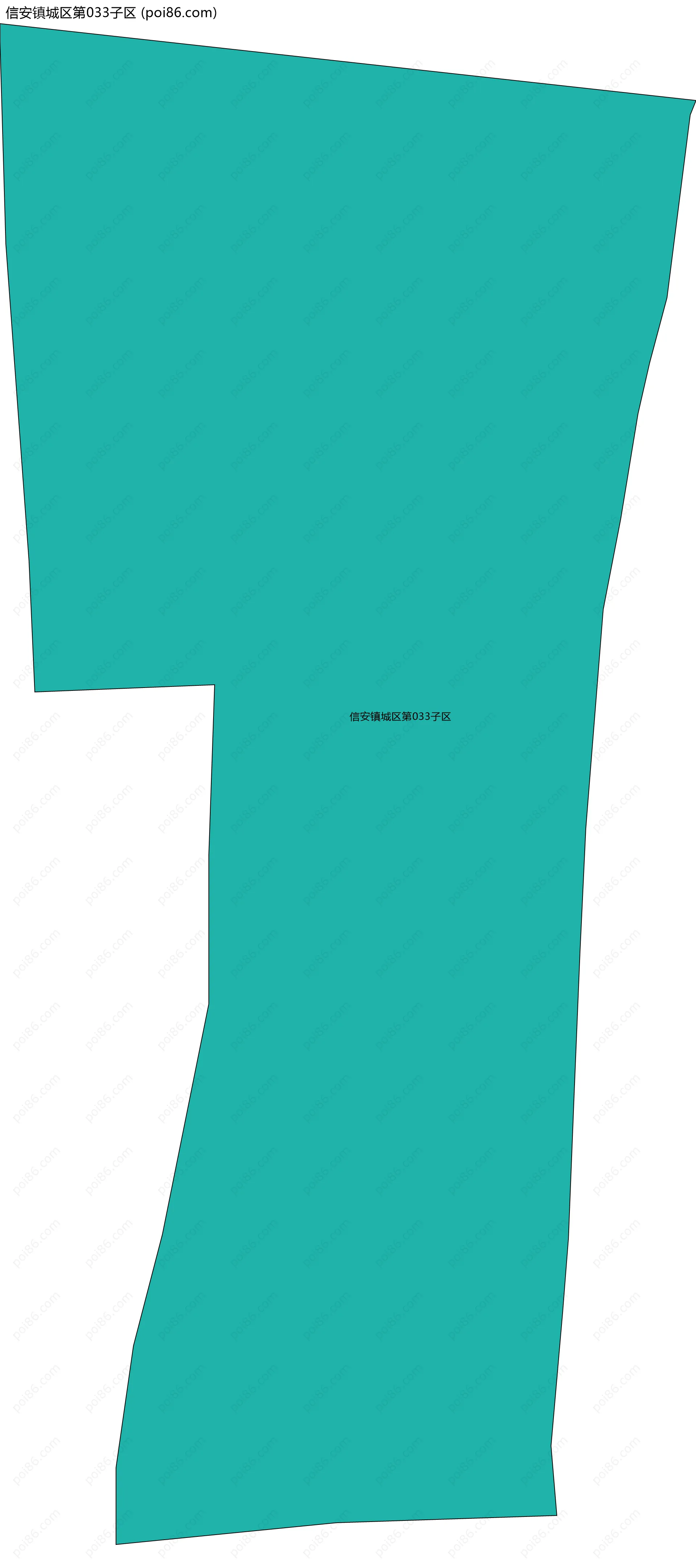 信安镇城区第033子区边界地图