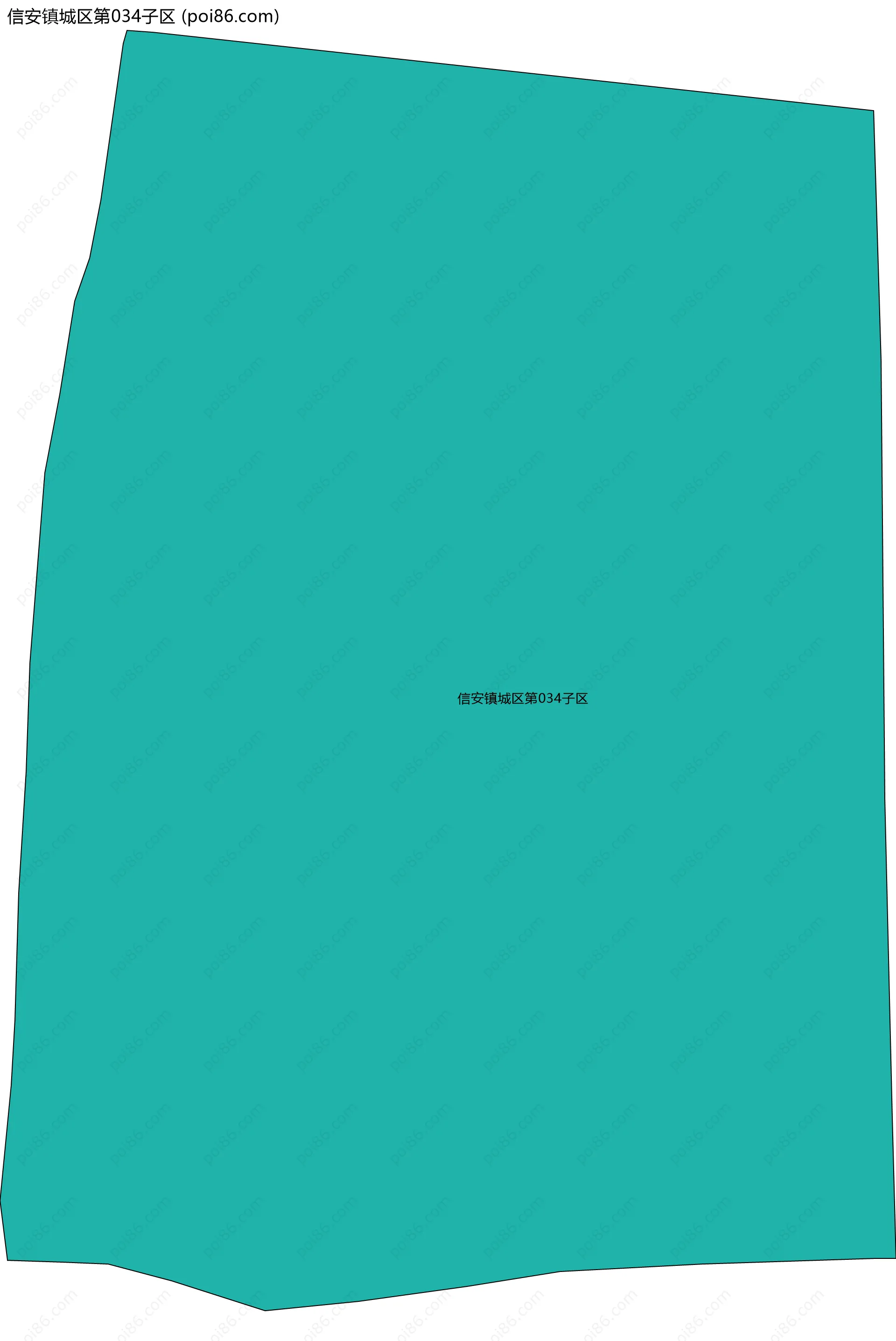 信安镇城区第034子区边界地图