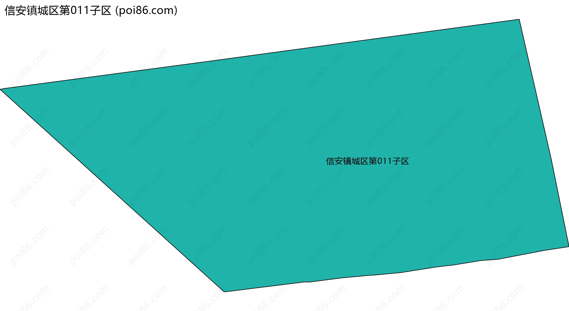 信安镇城区第011子区边界地图