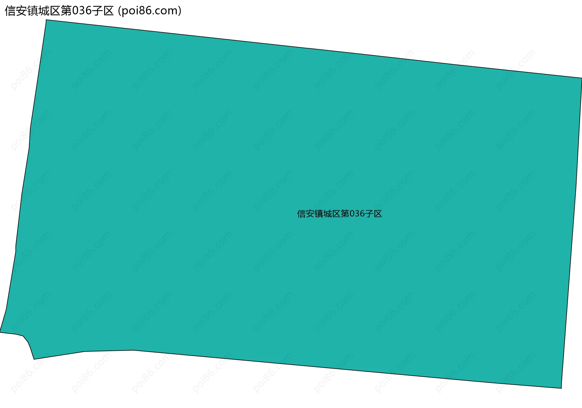 信安镇城区第036子区边界地图
