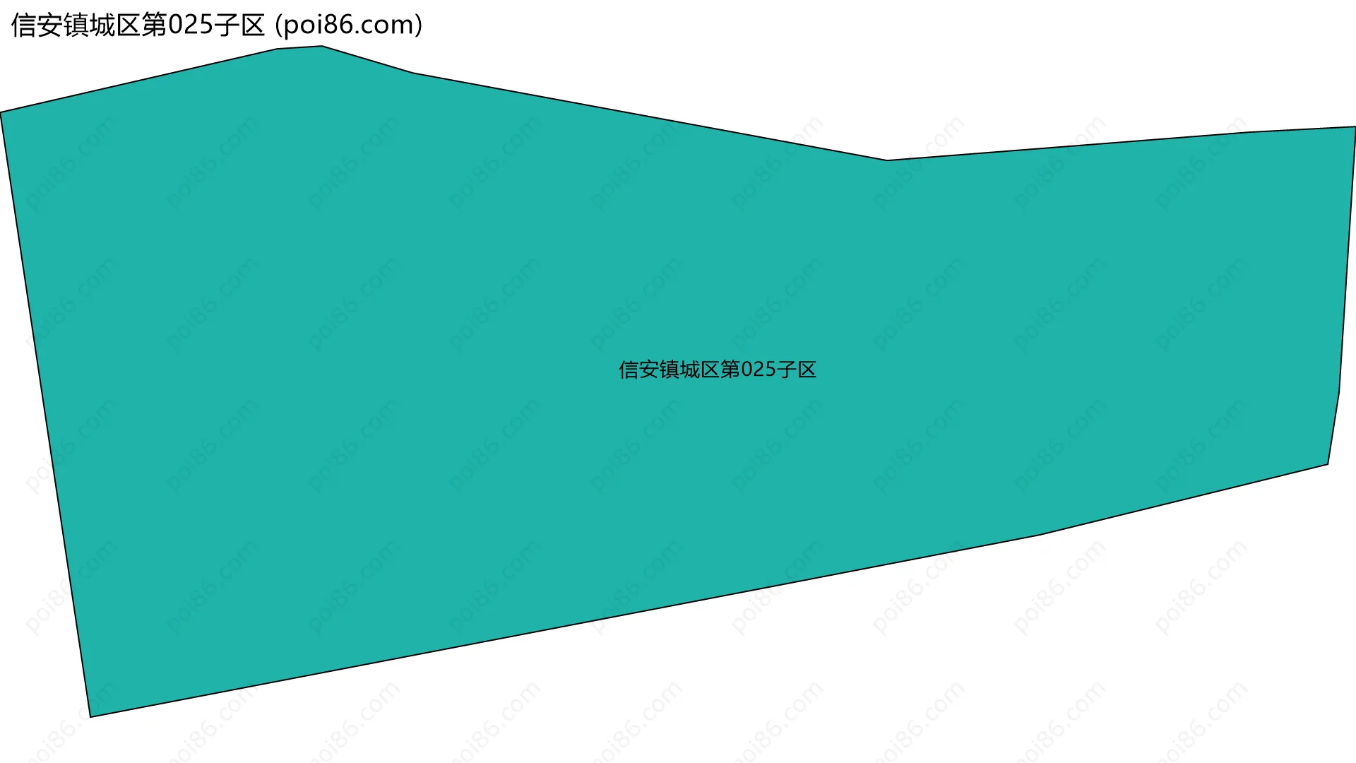 信安镇城区第025子区边界地图