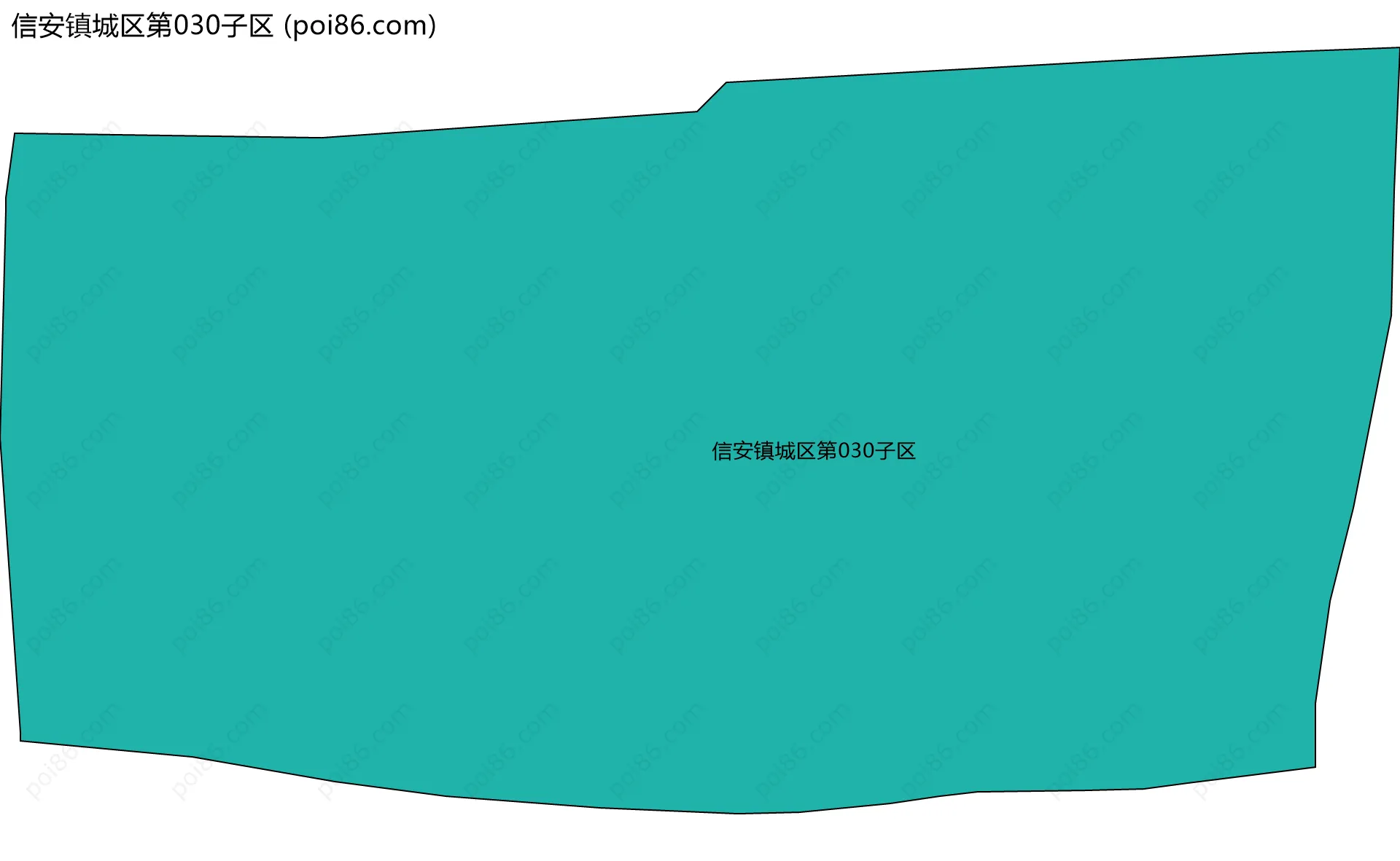 信安镇城区第030子区边界地图
