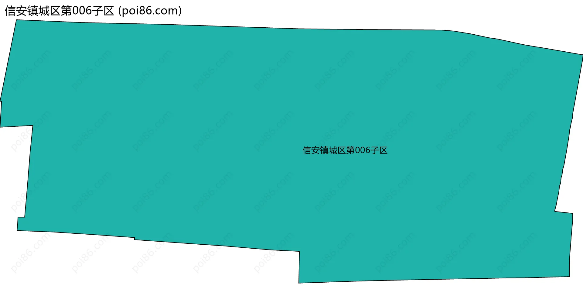 信安镇城区第006子区边界地图