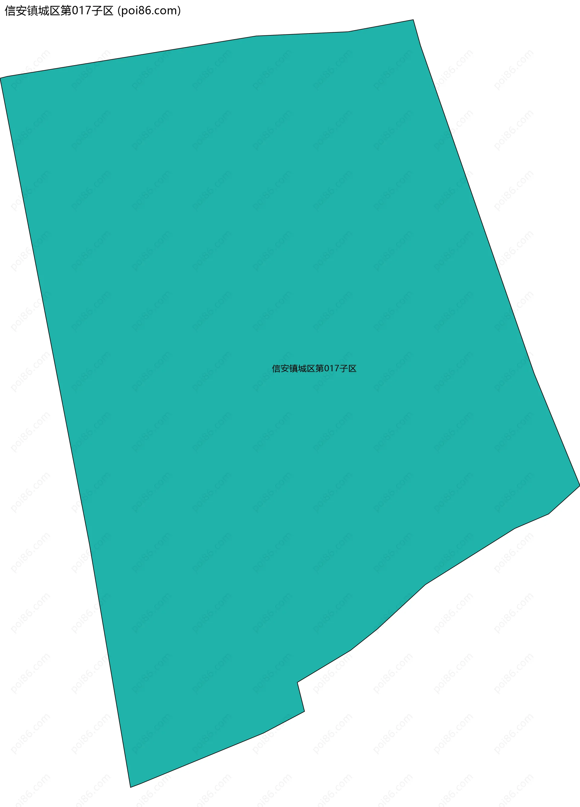 信安镇城区第017子区边界地图