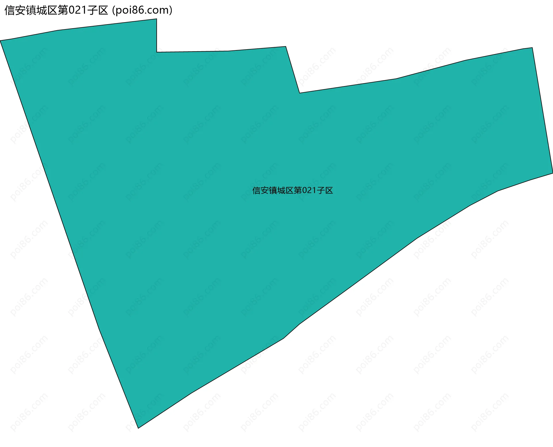 信安镇城区第021子区边界地图